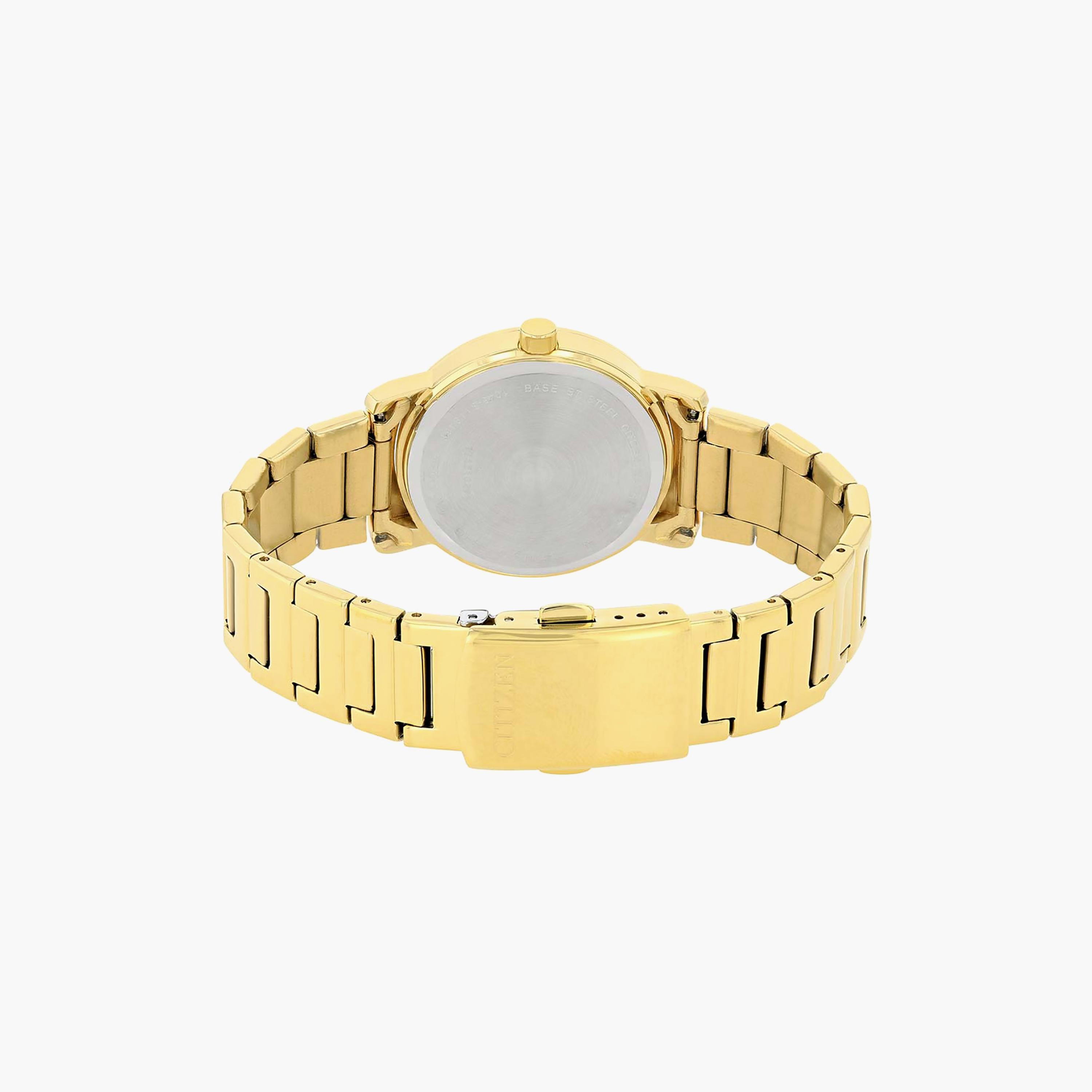 ساعة سيتيزن للنساء ذو 34 ملم بلون ذهبي مع انالوج بسوار ستانلس ستيل | EQ9062-58E-women-watchesandjewellery-watches-image-3