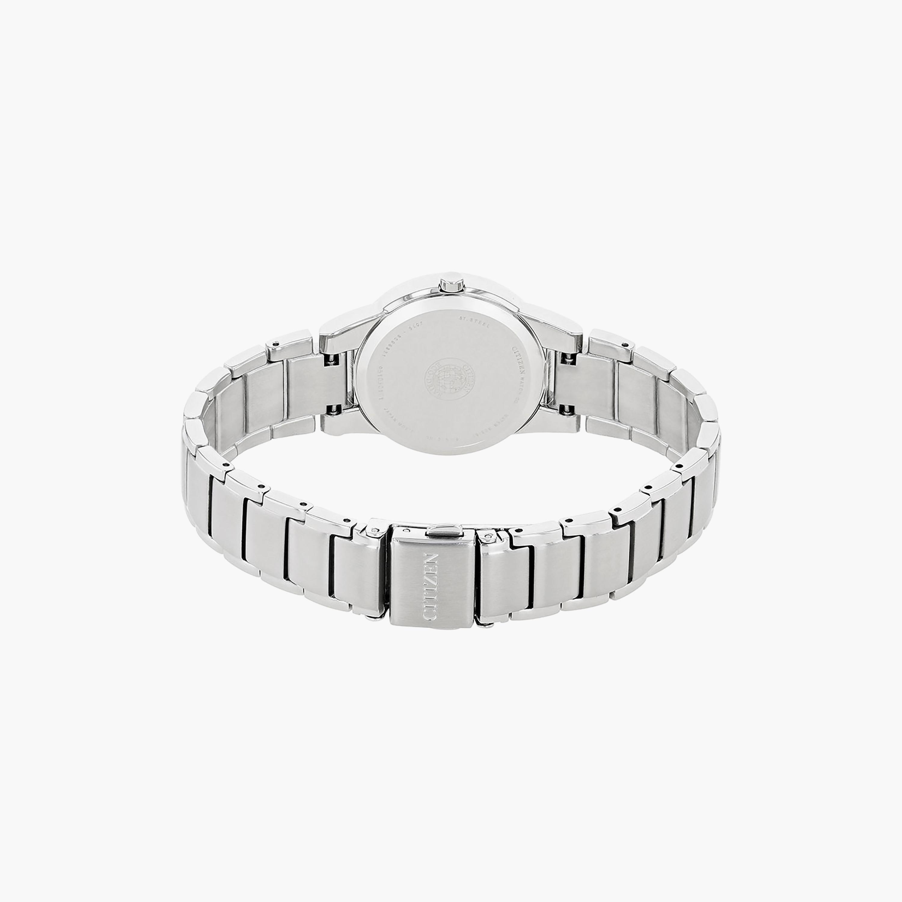 Citizen Eco-Drive 29 MM Silver Analog Stainless Steel Strap Watch | GA1050-51A-women-watchesandjewellery-watches-image-3