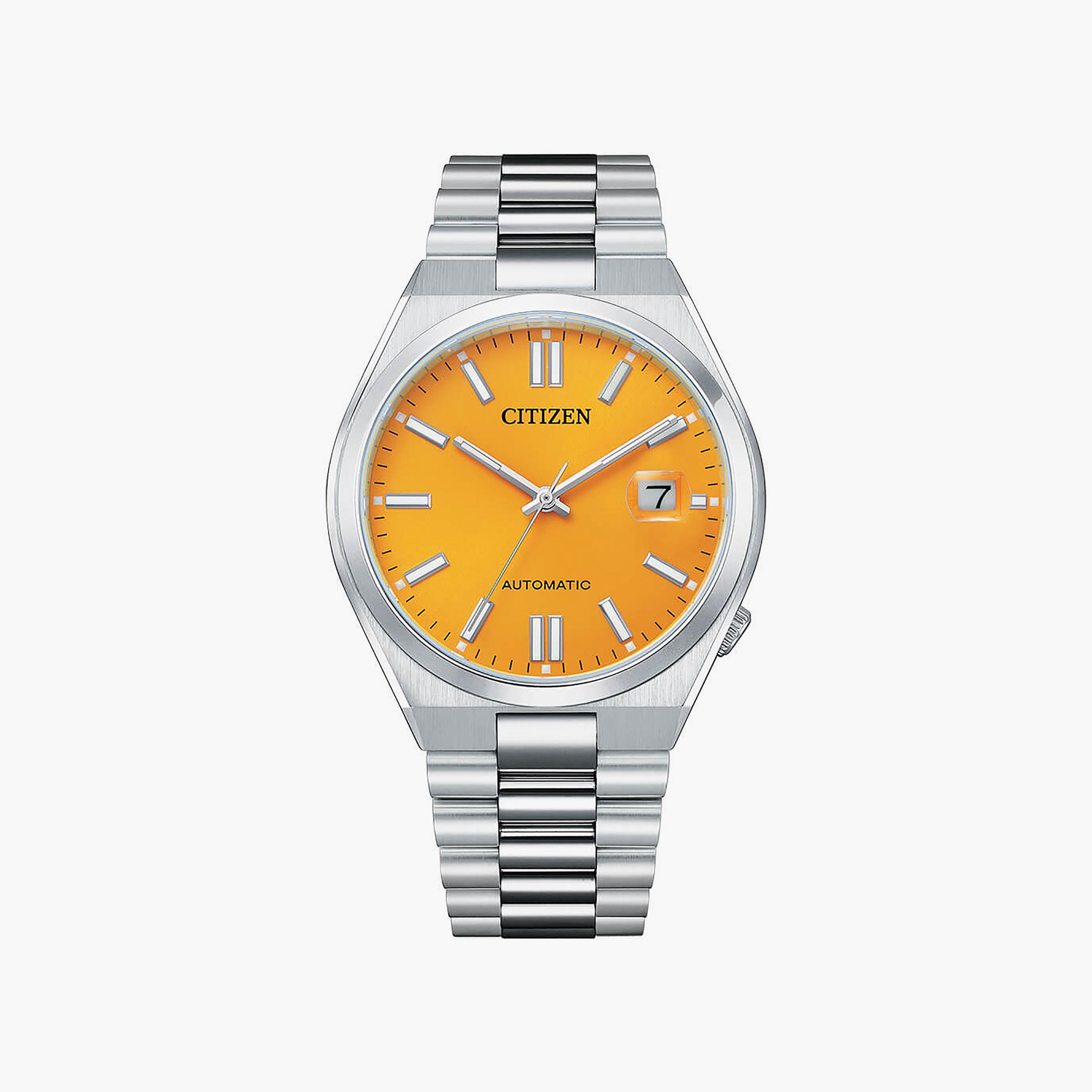 ساعة سيتيزن للرجال ذو 40 ملم بلون فضي مع أوتوماتيكي بسوار ستانلس ستيل | NJ0150-81Z-men-watchesandjewellery-watches-image-1