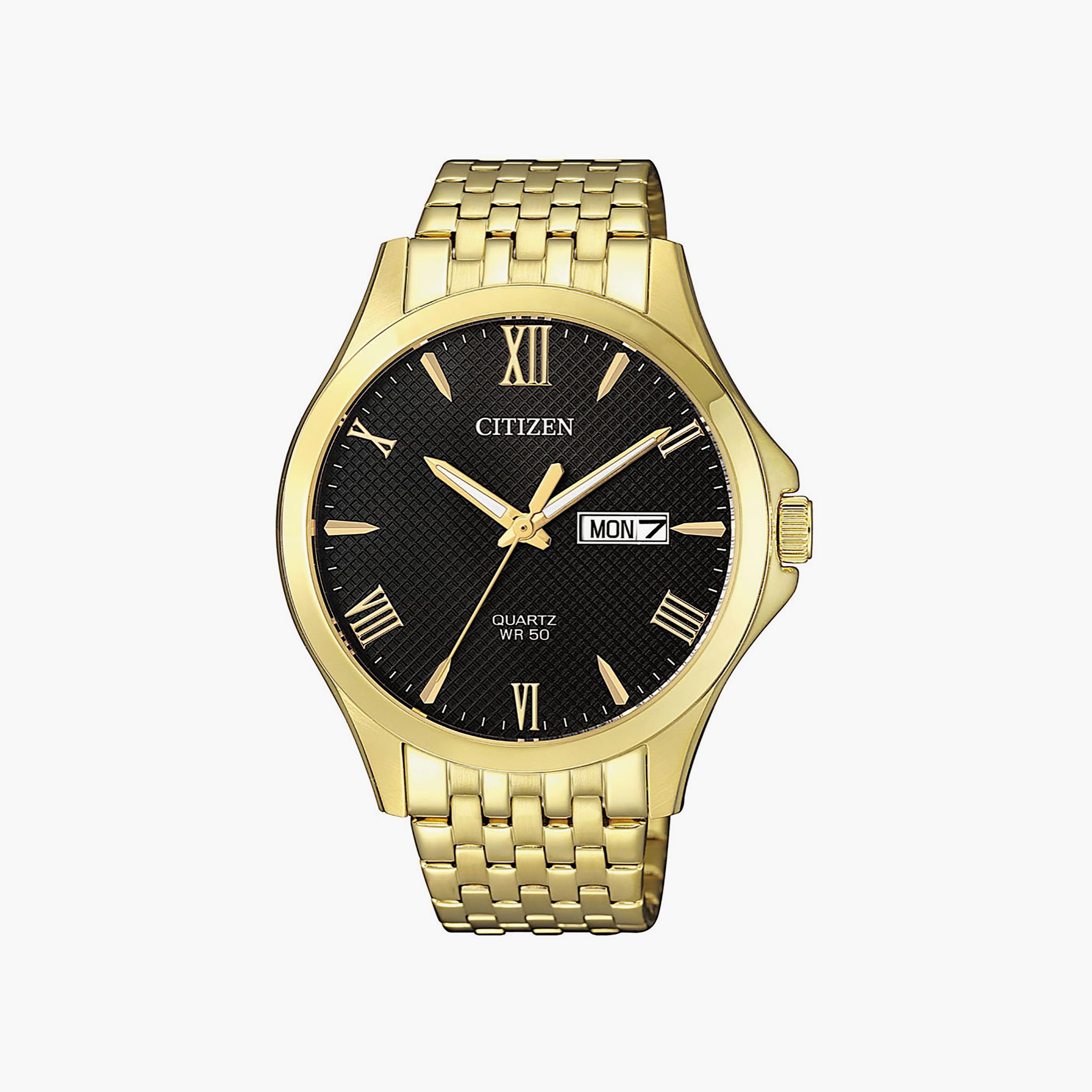 ساعة سيتيزن للرجال ذو 41 ملم بلون ذهبي مع انالوج بسوار ستانلس ستيل | BF2022-55H-men-watchesandjewellery-watches-image-1