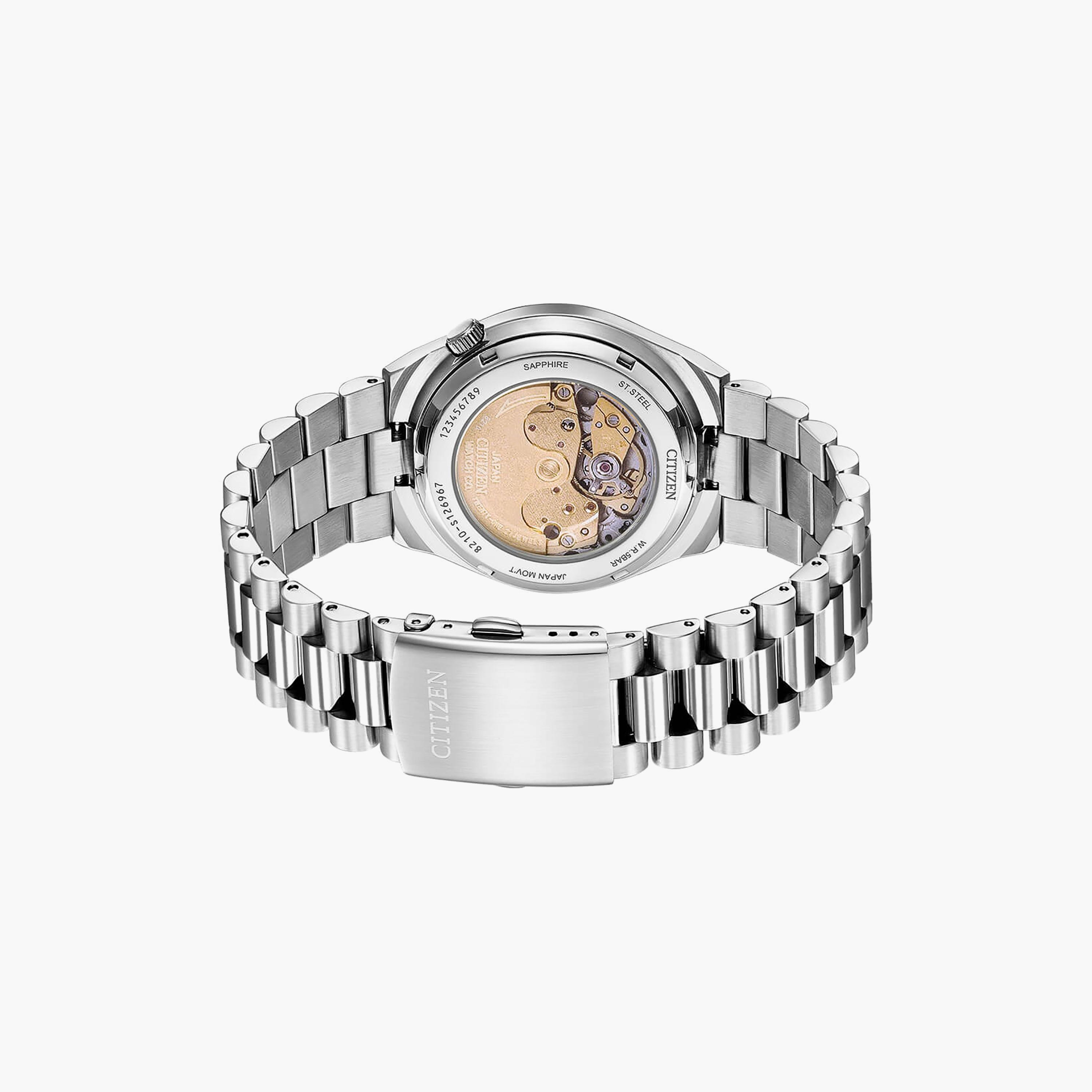Citizen Men's 40 MM Silver Automatic Stainless Steel Strap Watch | NJ0151-88L-men-watchesandjewellery-watches-image-3