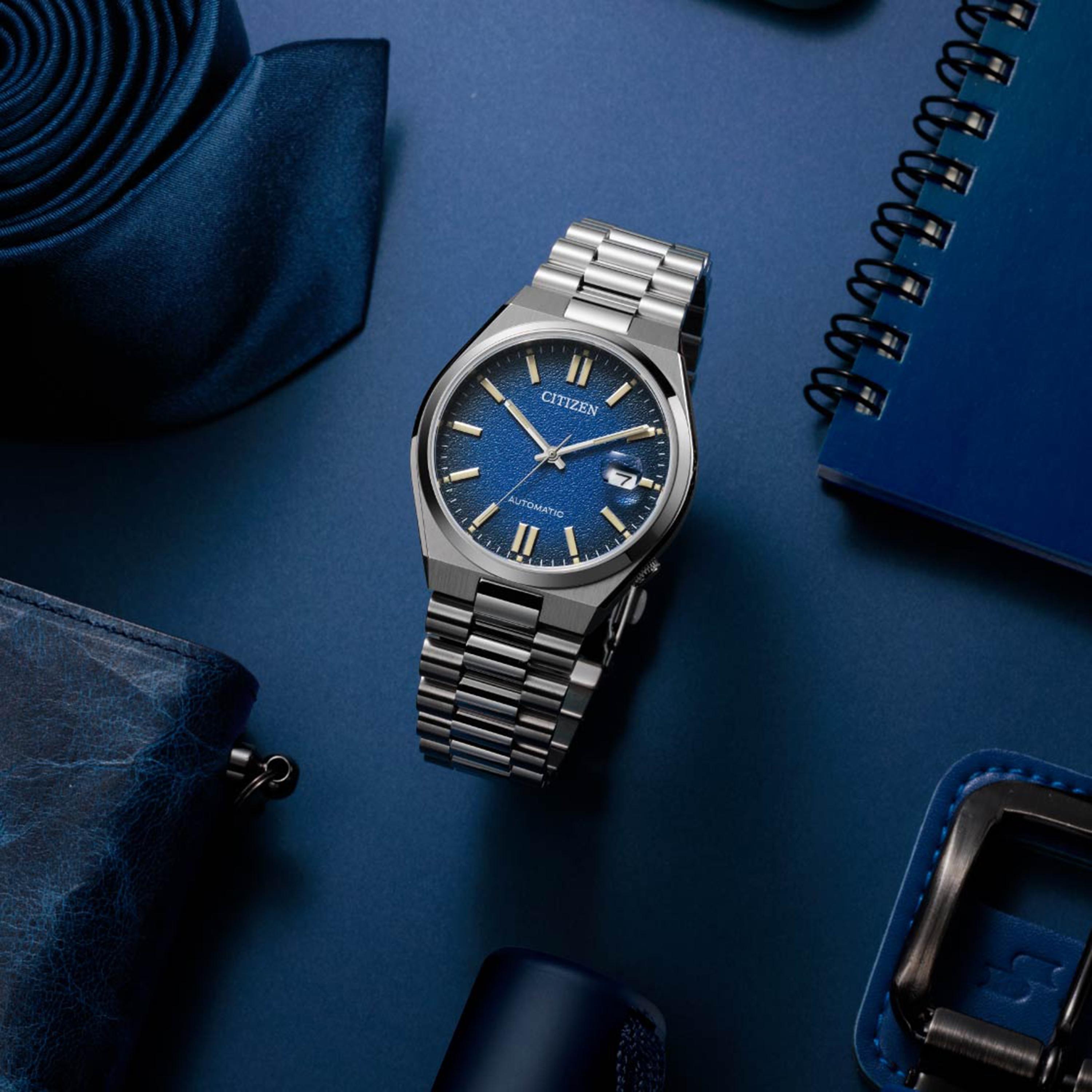 ساعة سيتيزن للرجال ذو 40 ملم بلون فضي مع أوتوماتيكي بسوار ستانلس ستيل | NJ0151-88L-men-watchesandjewellery-watches-image-4