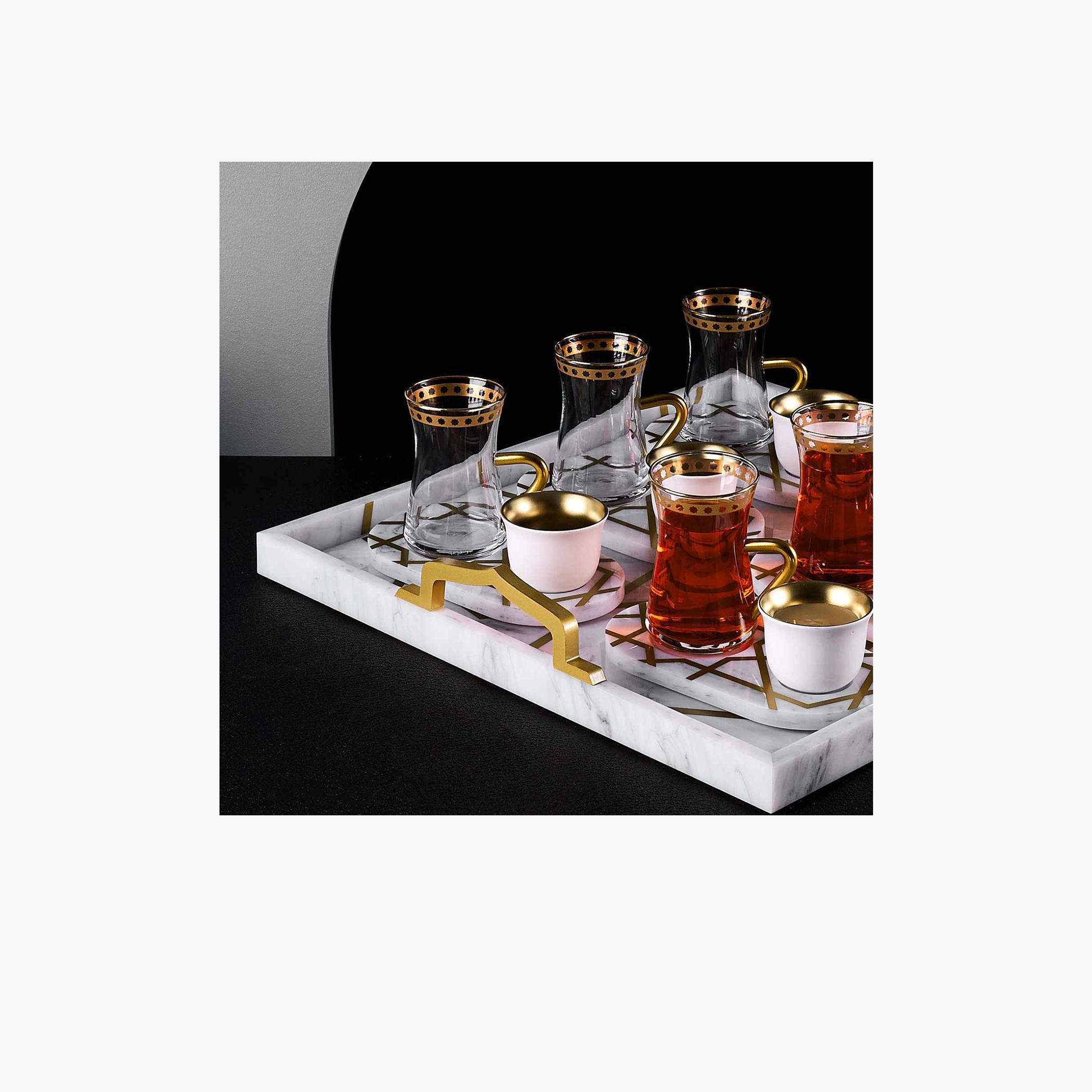 طقم فناجين وصحون بورسلان 19 قطعة بطبعات من أوتانتيك-household-dining-teaandcoffee-teaandcoffeesets-image-1