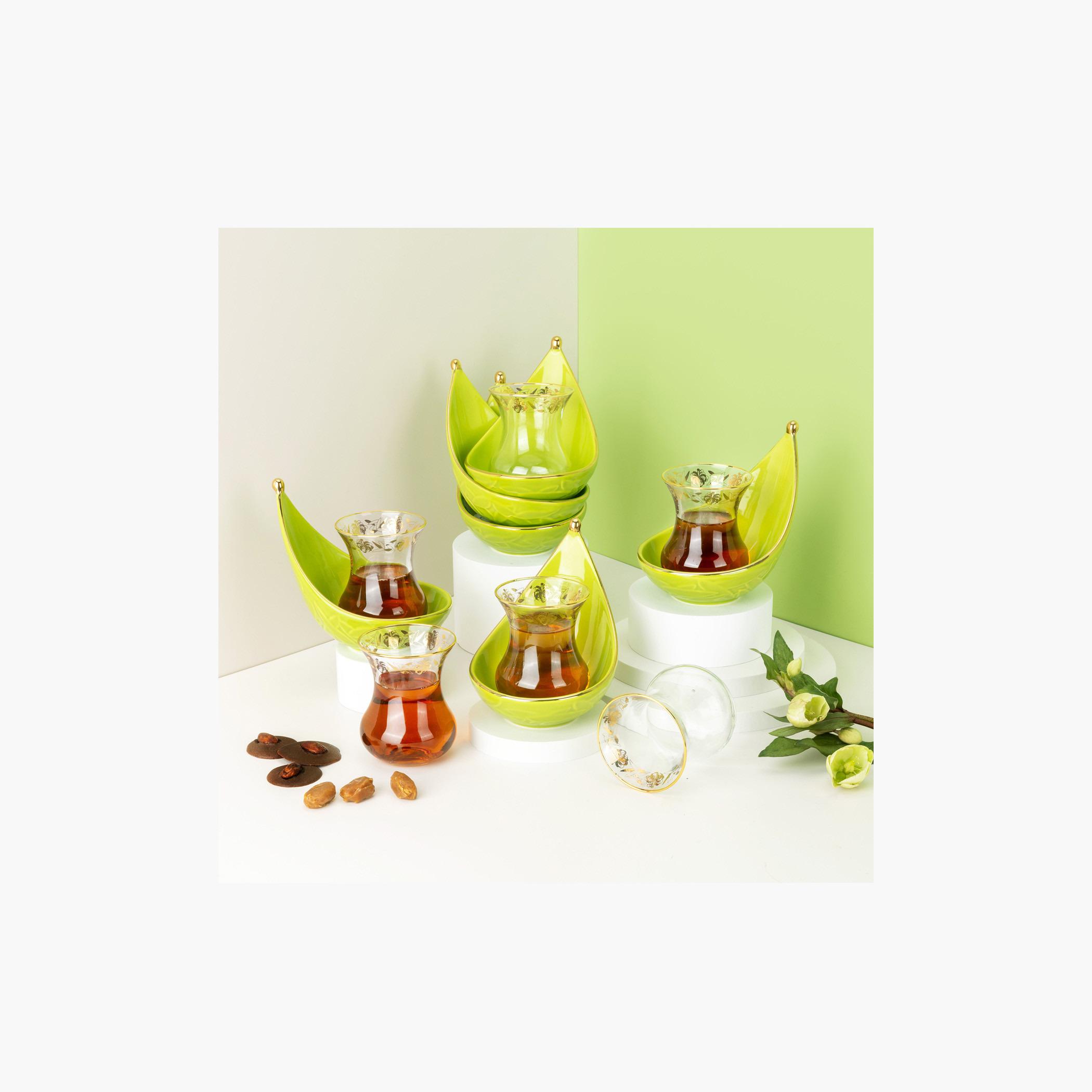 طقم شاي 12 قطعة بطبعات من أوتانيك - 150 مل-household-dining-teaandcoffee-teaandcoffeesets-image-1