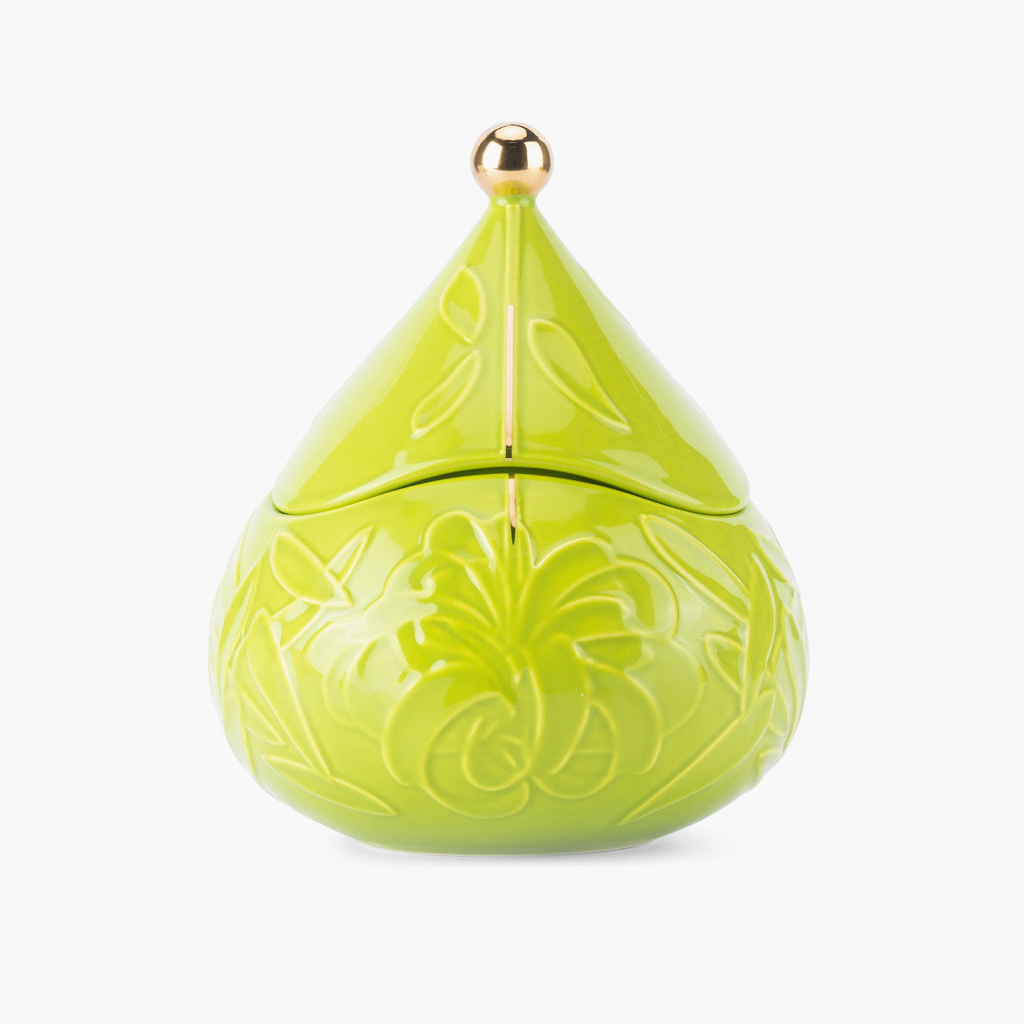 Green Porcelain Date Bowl - 13x13x18 cms-household-dining-dinnerware-bowls-image-3