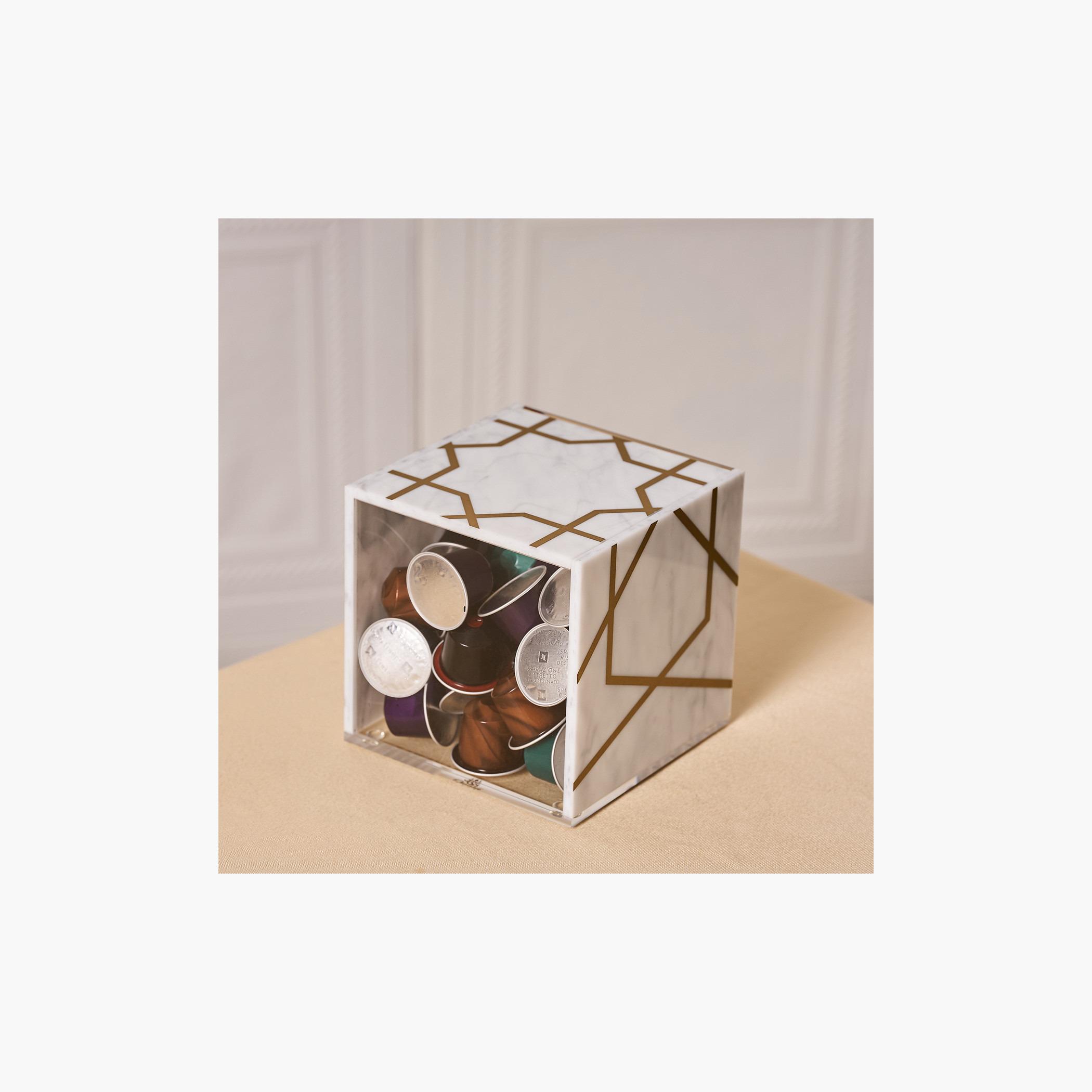 Printed Acrylic Jar with Lid - 13x13 cms-household-kitchen-foodstorage-containers-image-2