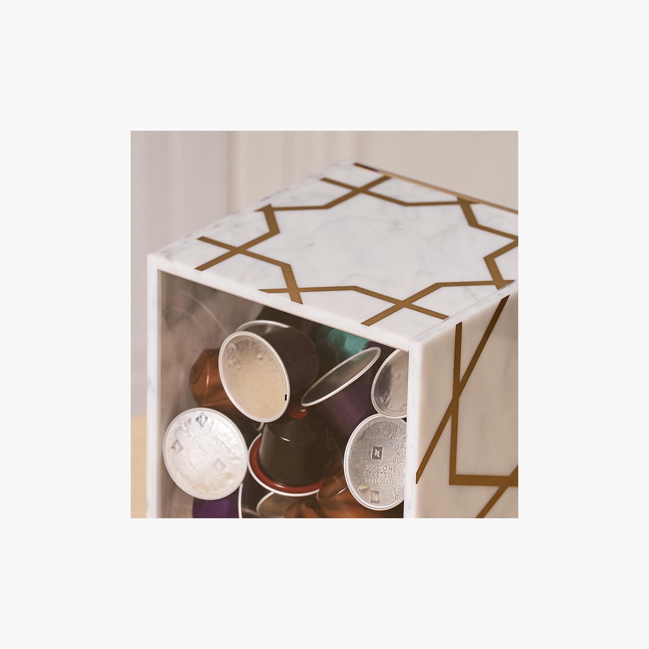 جرة أكريليك بغطاء وطبعات من أوتانتيك - 13x13 سم-household-kitchen-foodstorage-containers-image-3