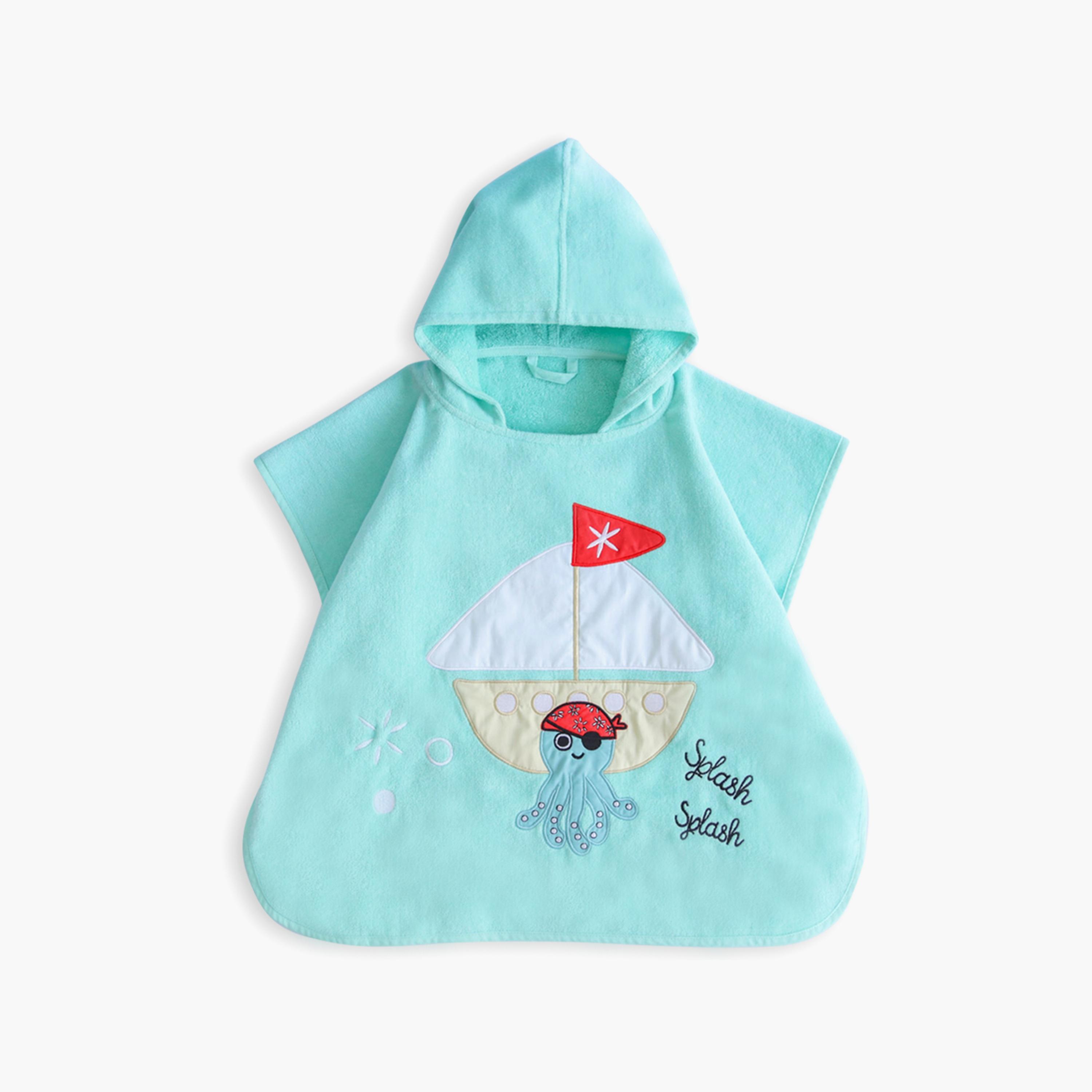 Milk&Moo Kids Poncho - Sailor Octopus - 14 x 24 x 7 cm-baby-bathandcare-towels-image-1