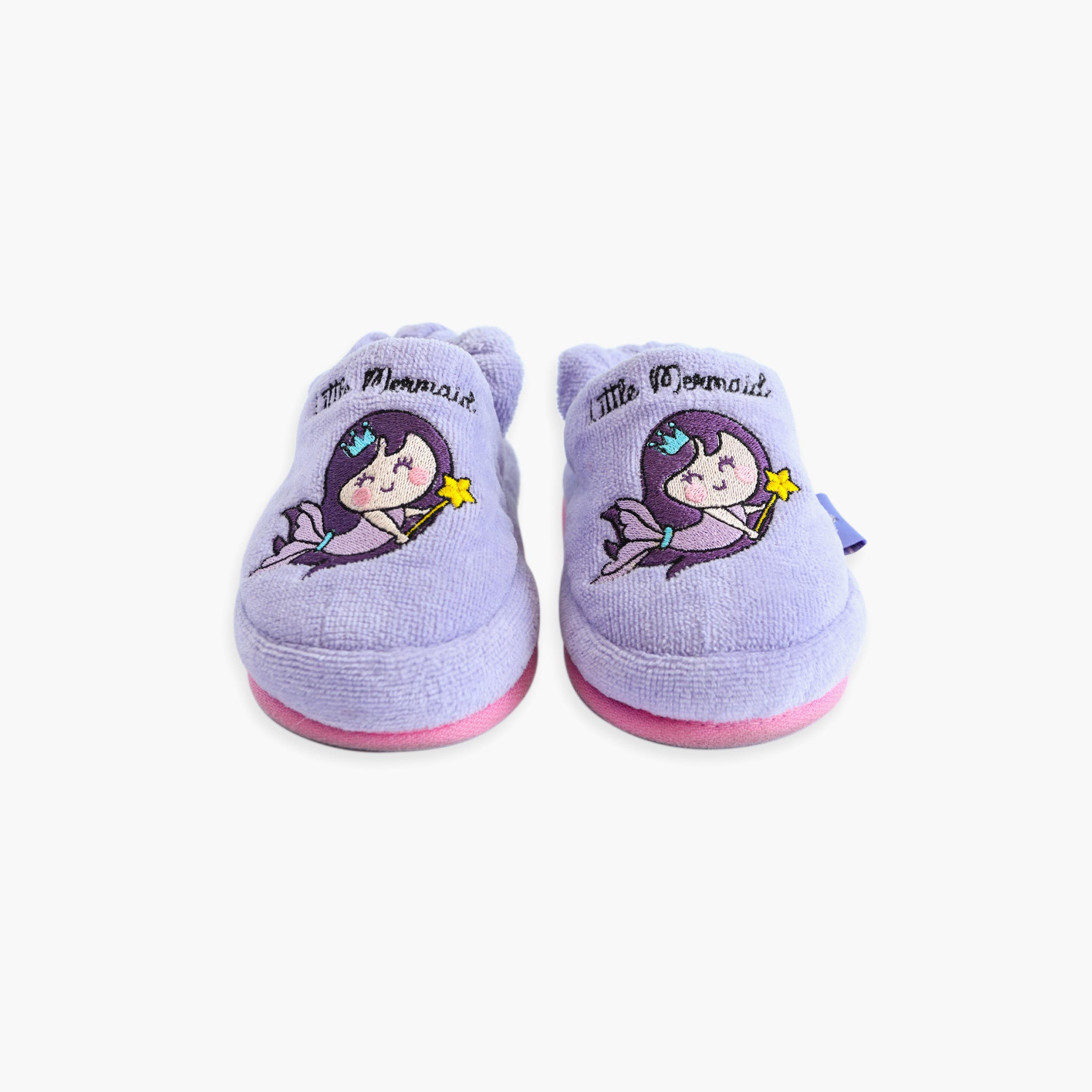 Milk&Moo Kids House Slippers - Little Mermaid, Size 29-30 cm-baby-girls-shoes-flipflopsandslides-image-4