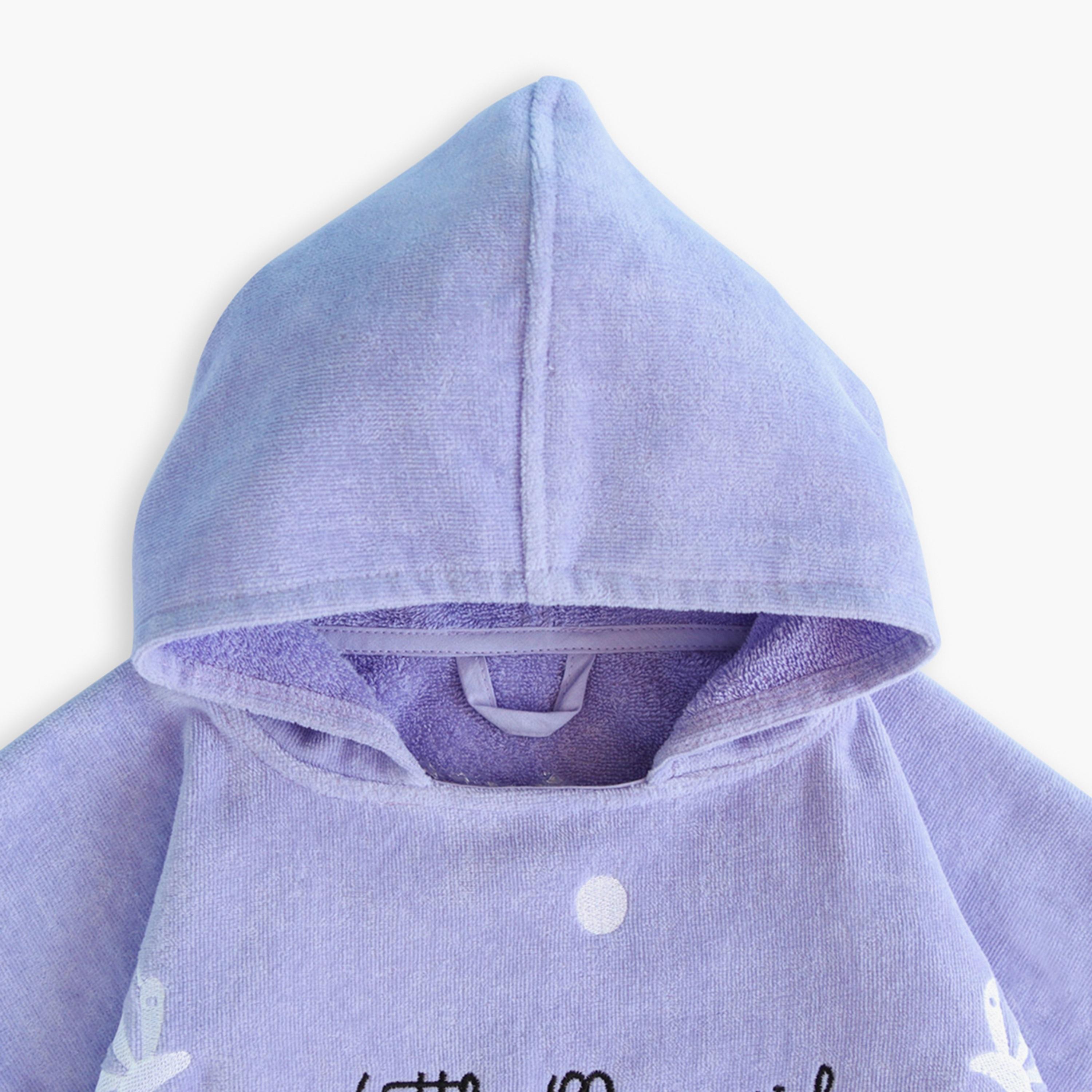 Milk&Moo Kids Poncho and House Slippers - Little Mermaid, Size 29-30 cm-baby-girls-shoes-flipflopsandslides-image-2