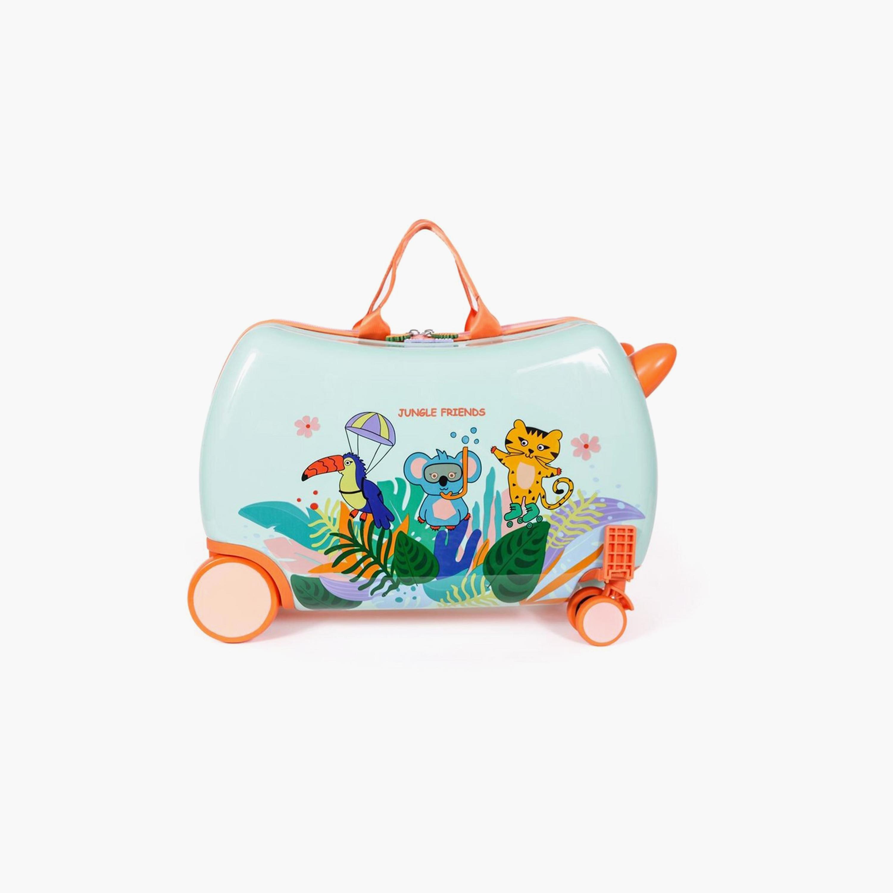 Milk&Moo Rideable Children's Suitcase - Jungle Friends-travel-kidstrolleyandbags-image-2