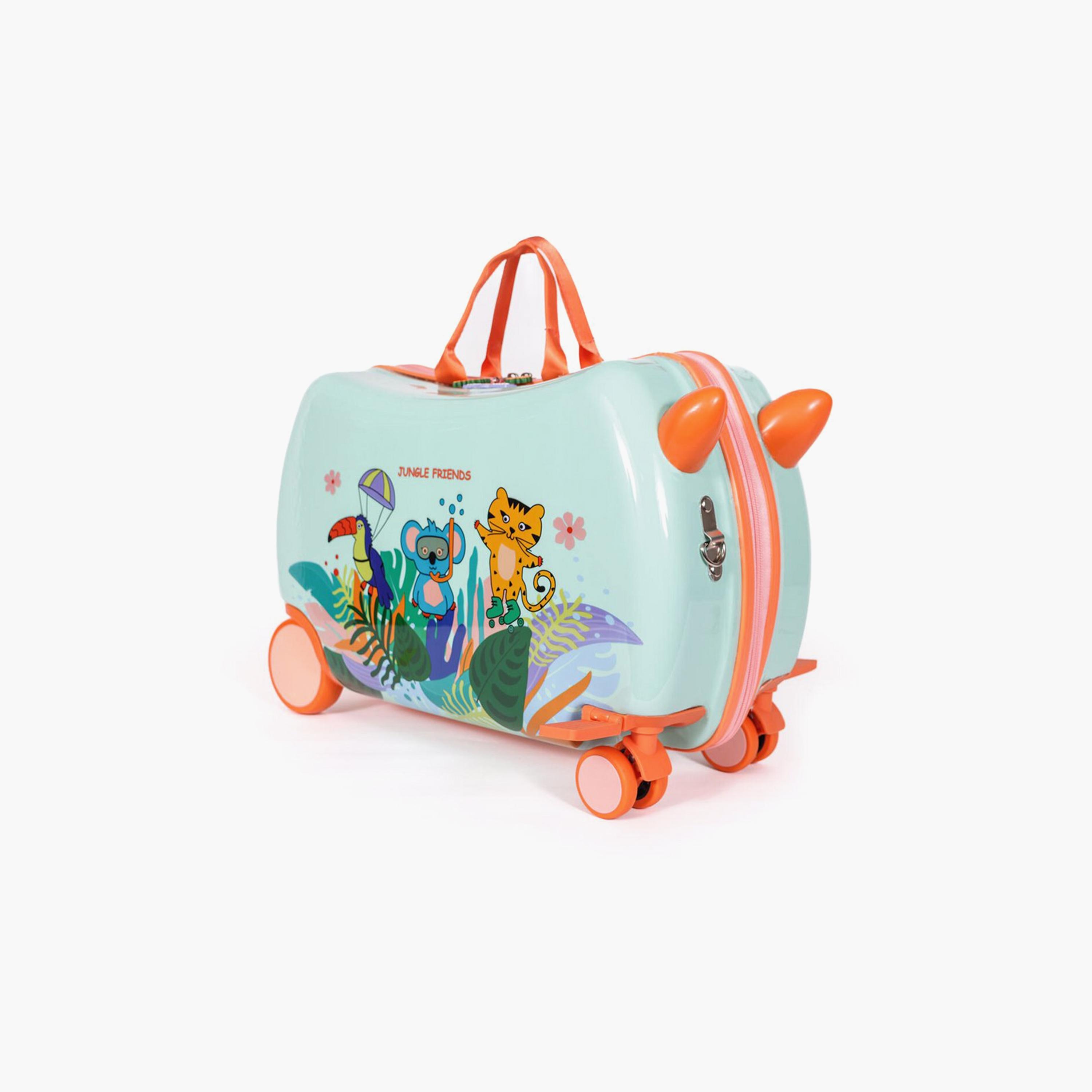 Milk&Moo Rideable Children's Suitcase - Jungle Friends-travel-kidstrolleyandbags-image-3