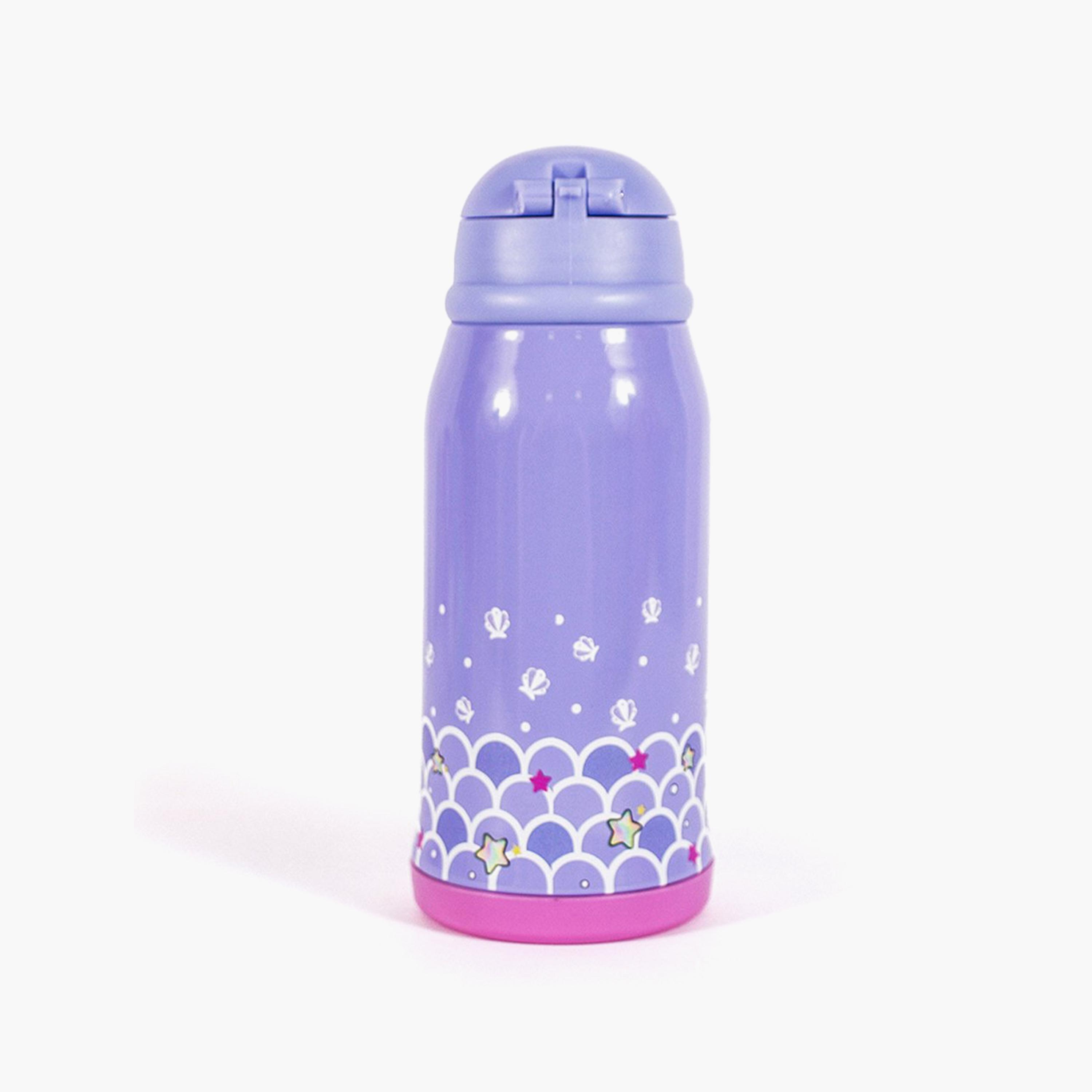 Milk&Moo Steel Kids Water Bottle with Bag Mermaid - 550 ml-school-waterbottles-image-3