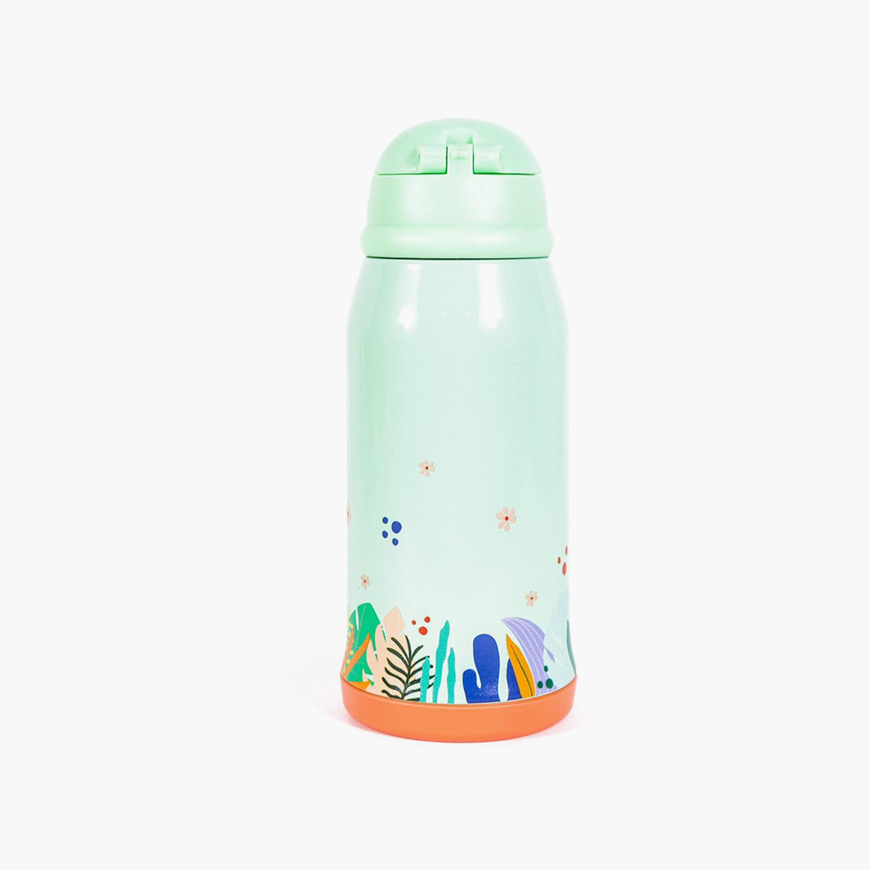 Milk&Moo Steel Kids Water Bottle with Bag Jungle Friends - 550ml-school-waterbottles-image-3