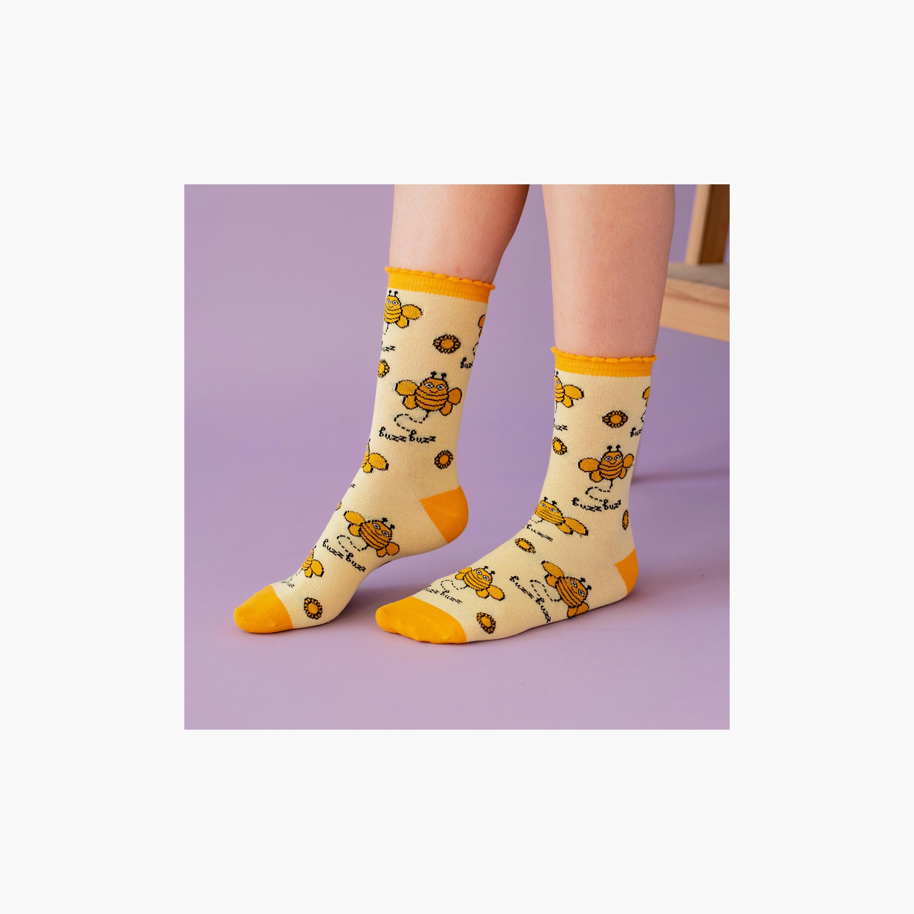 Milk&Moo 4-Pairs Buzzy Bee and Chancin Mother Socks-baby-boys-accessories-socks-image-4