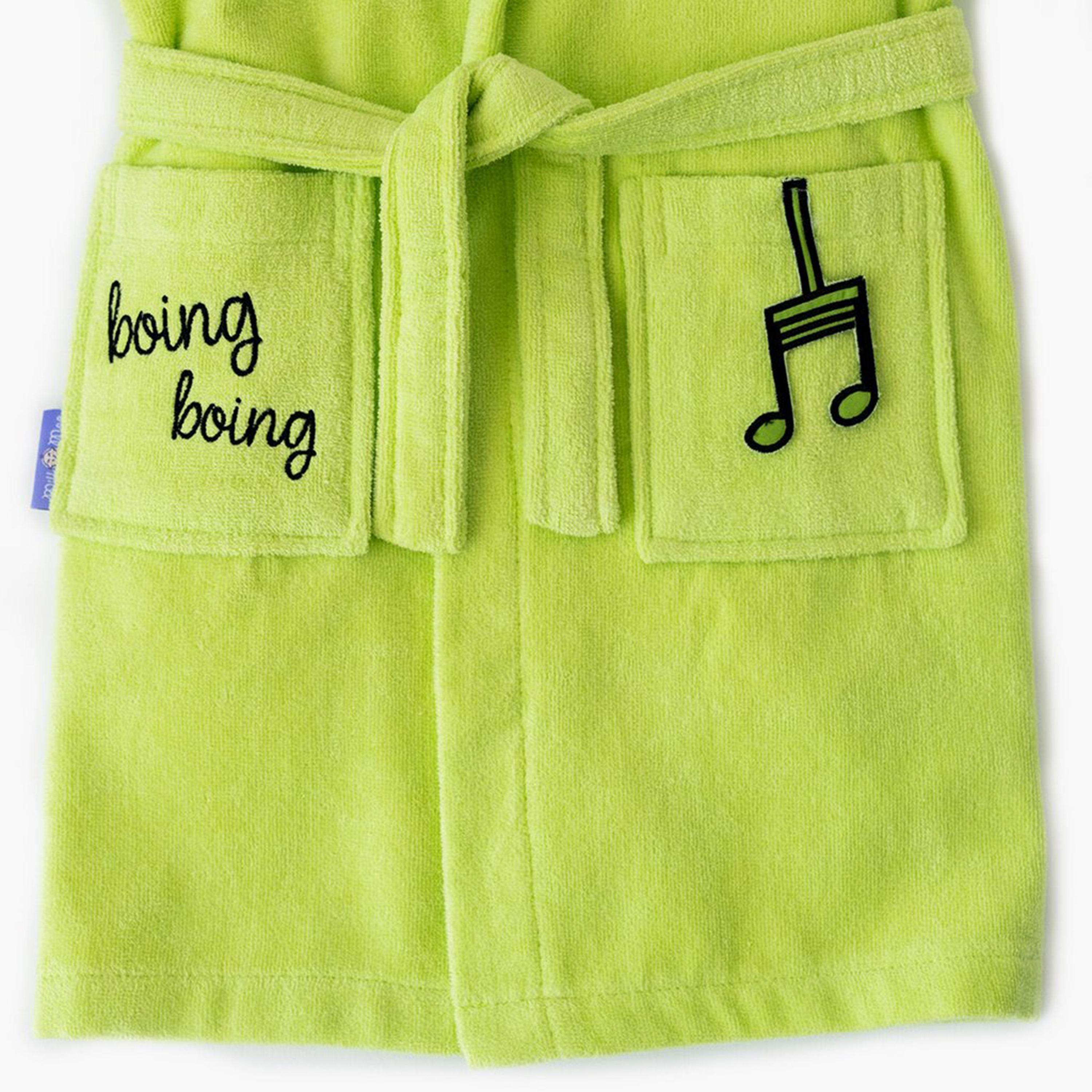 Milk&Moo Cacha Frog Velvet Bathrobe - 24 x 24 x 7 cm-baby-bathandcare-towels-image-4