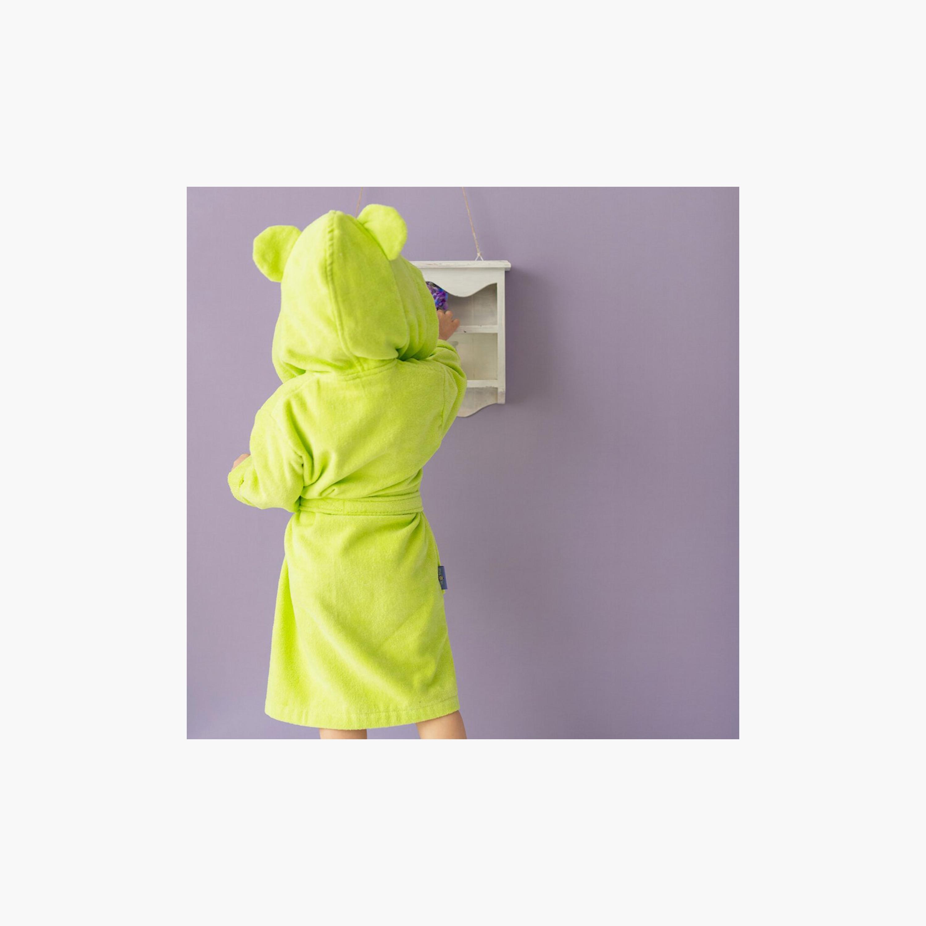 Milk&Moo Cacha Frog Velvet Bathrobe - 24 x 24 x 7 cm-baby-bathandcare-towels-image-5