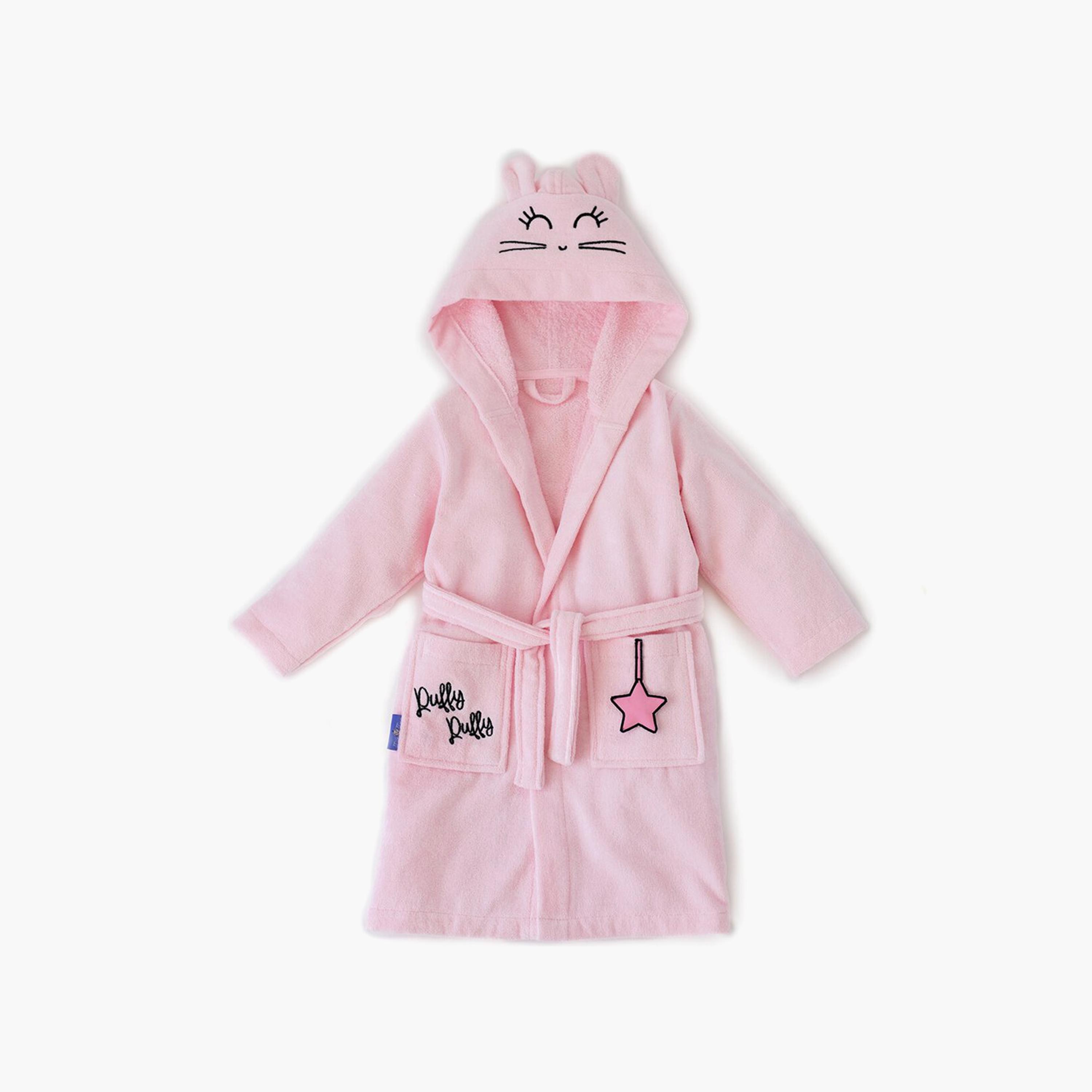 Milk&Moo Chancin Velvet Bathrobe - 24 x 24 x 7 cm-baby-bathandcare-towels-image-1