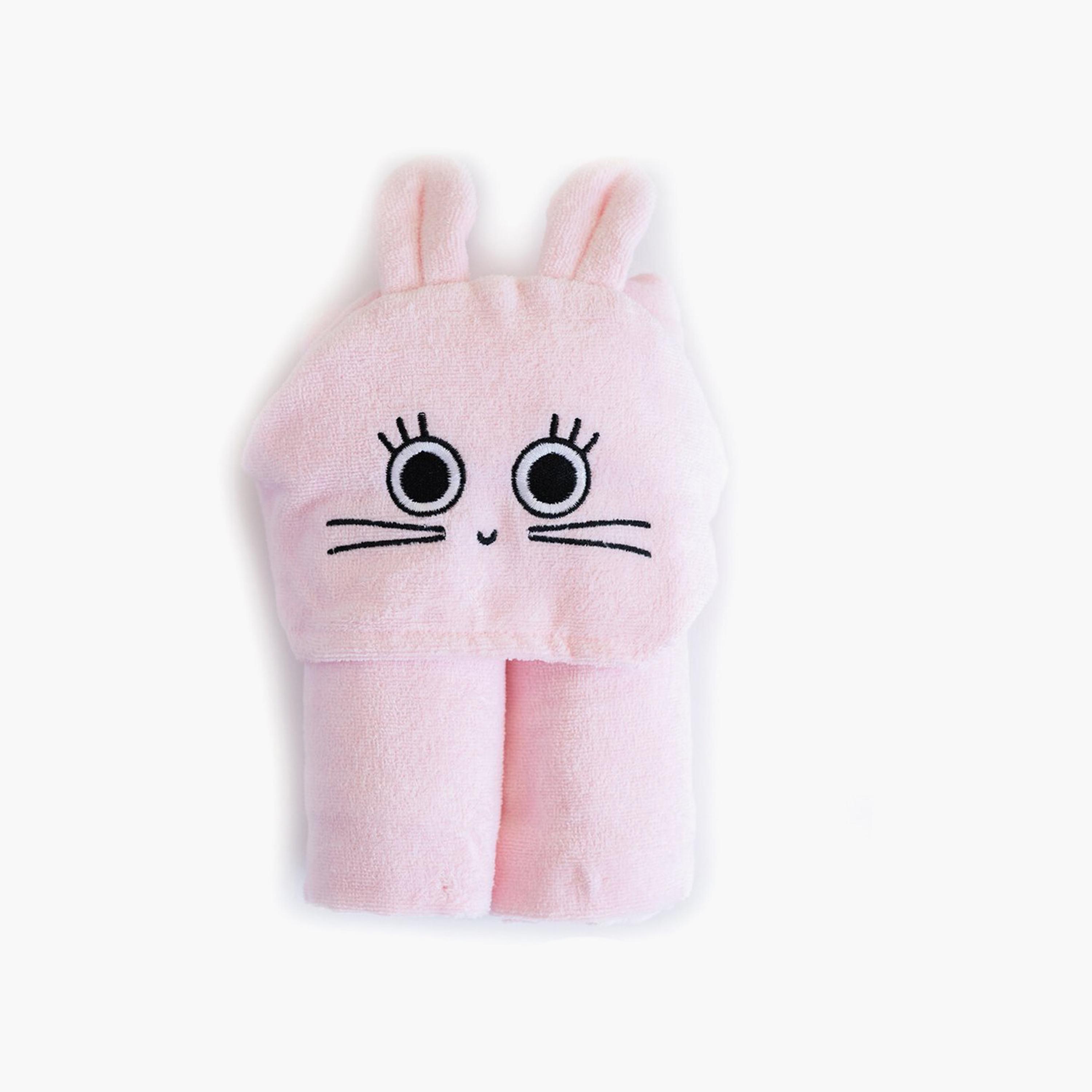 Milk&Moo Chancin Velvet Hooded Baby Towel - 14 x 24 x 7 cm-baby-bathandcare-towels-image-3