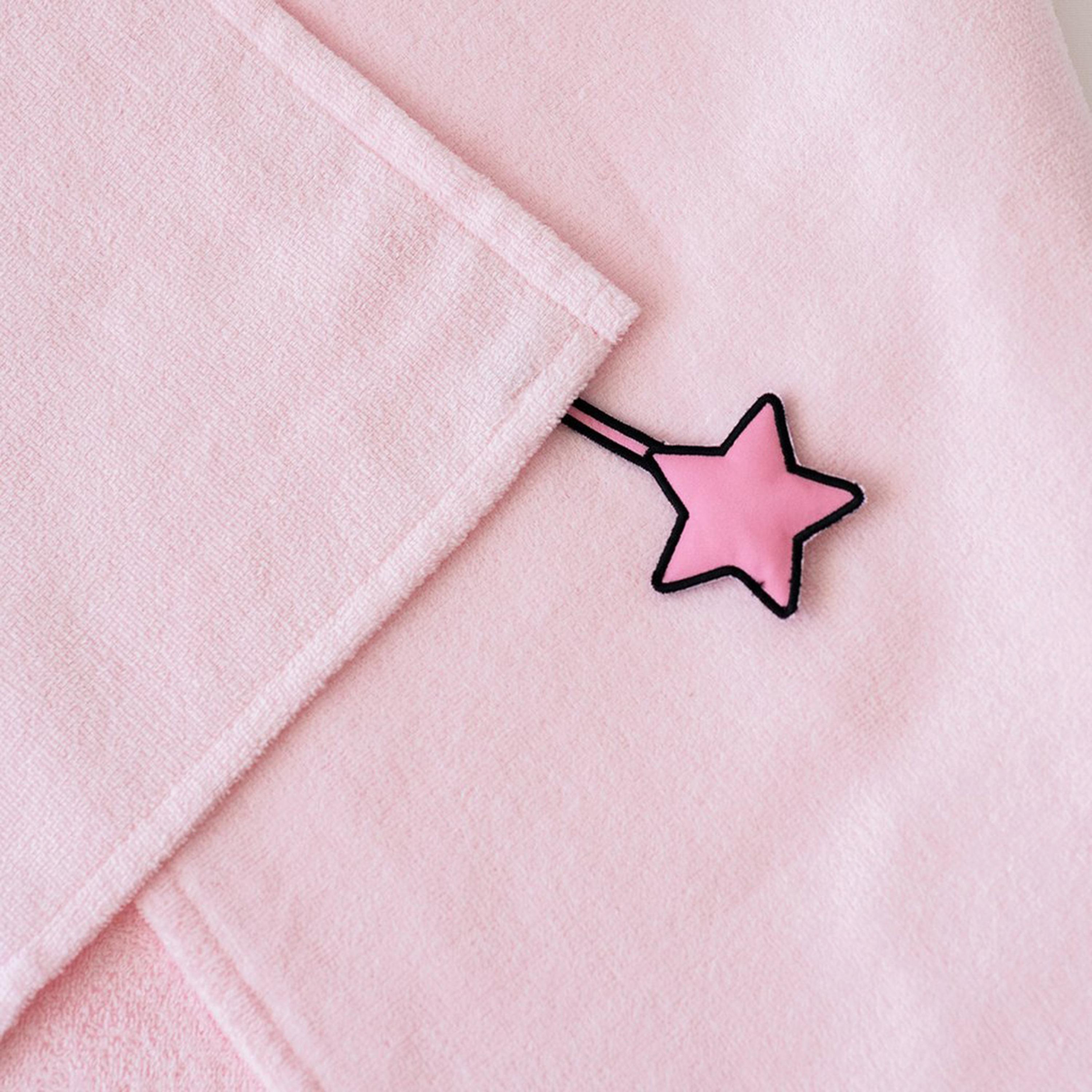 Milk&Moo Chancin Velvet Hooded Baby Towel - 14 x 24 x 7 cm-baby-bathandcare-towels-image-4