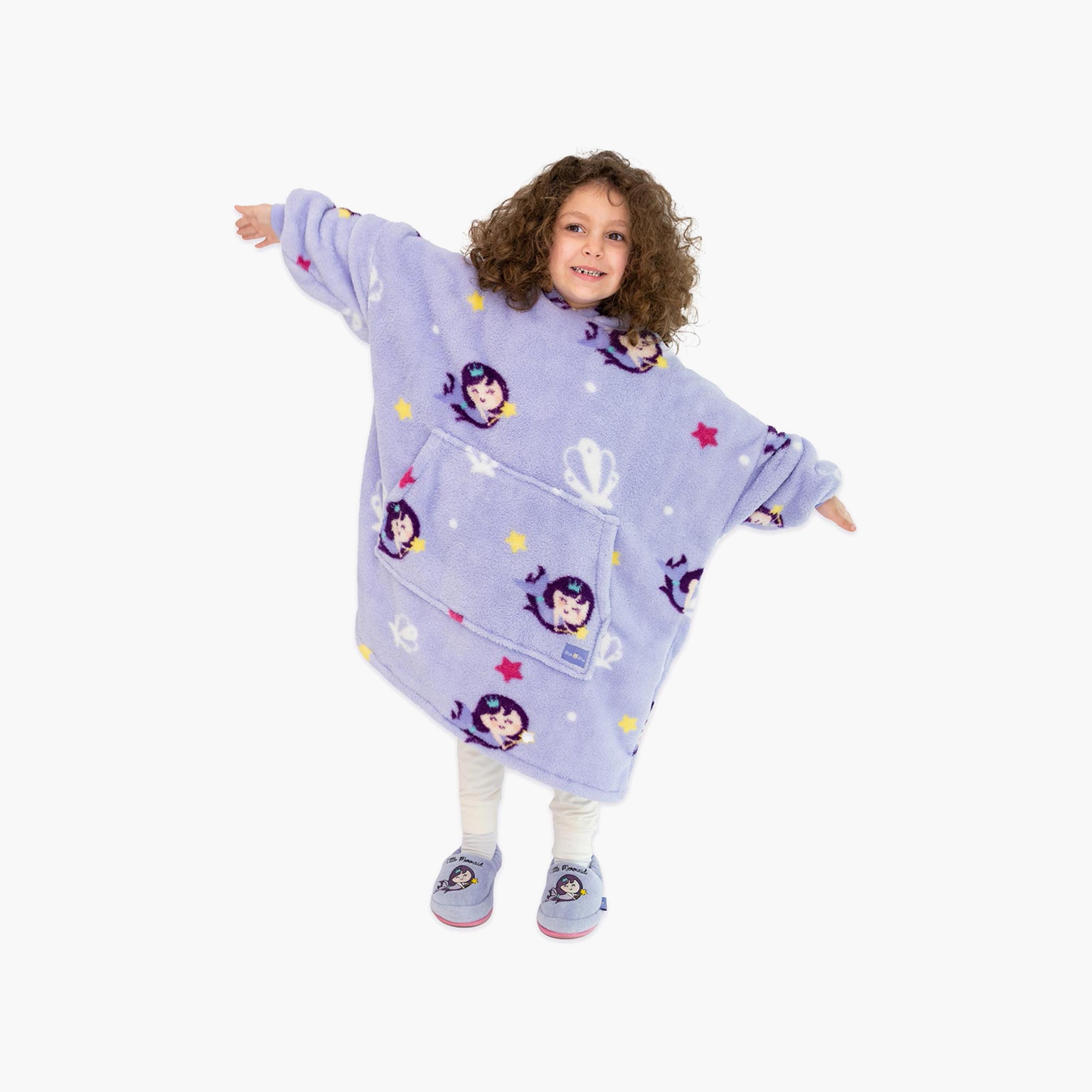 Milk&Moo Little Mermaid Wearable Blanket Hoodie-baby-nursery-blanketsandswaddles-receivingblankets-image-1