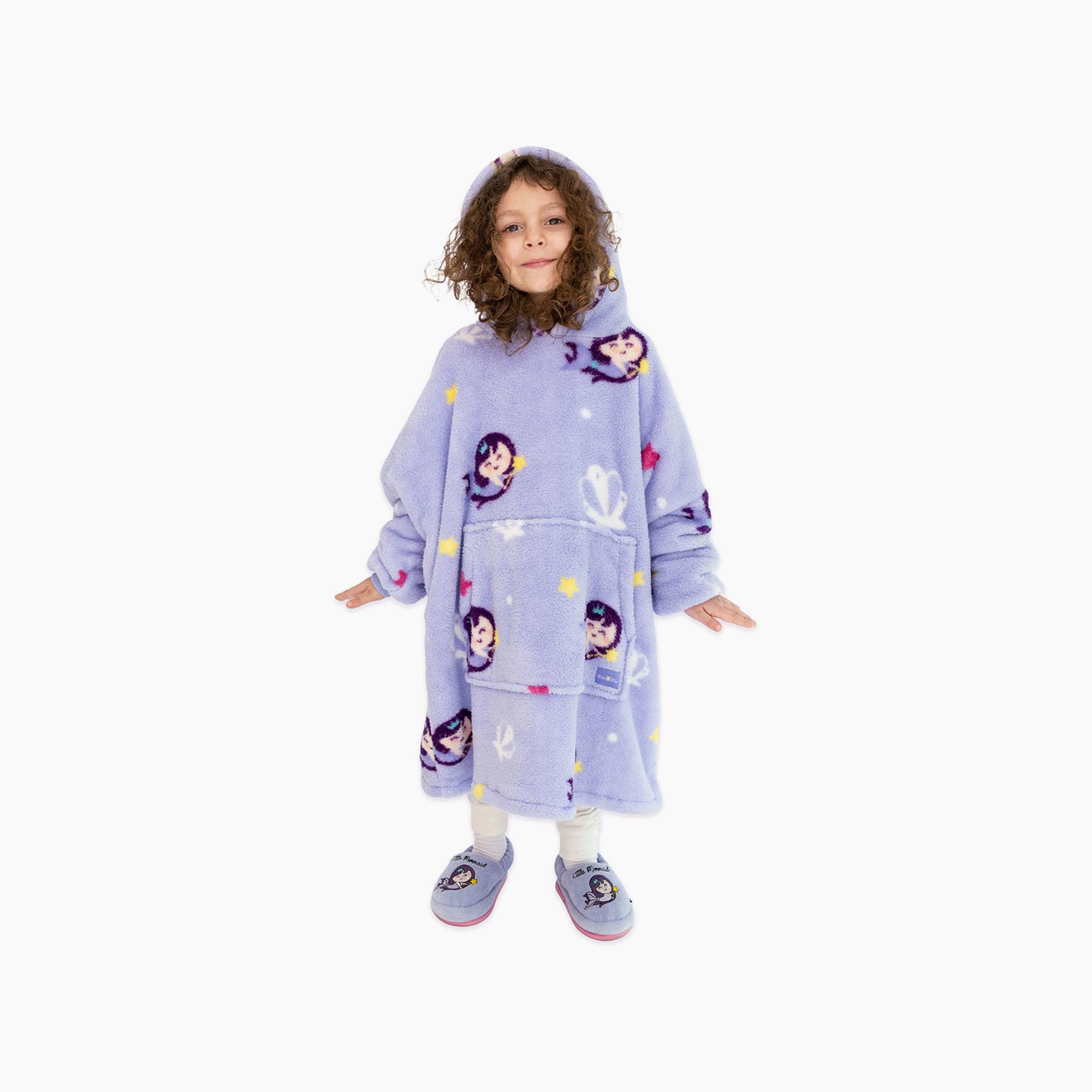 Milk&Moo Little Mermaid Wearable Blanket Hoodie-baby-nursery-blanketsandswaddles-receivingblankets-image-4