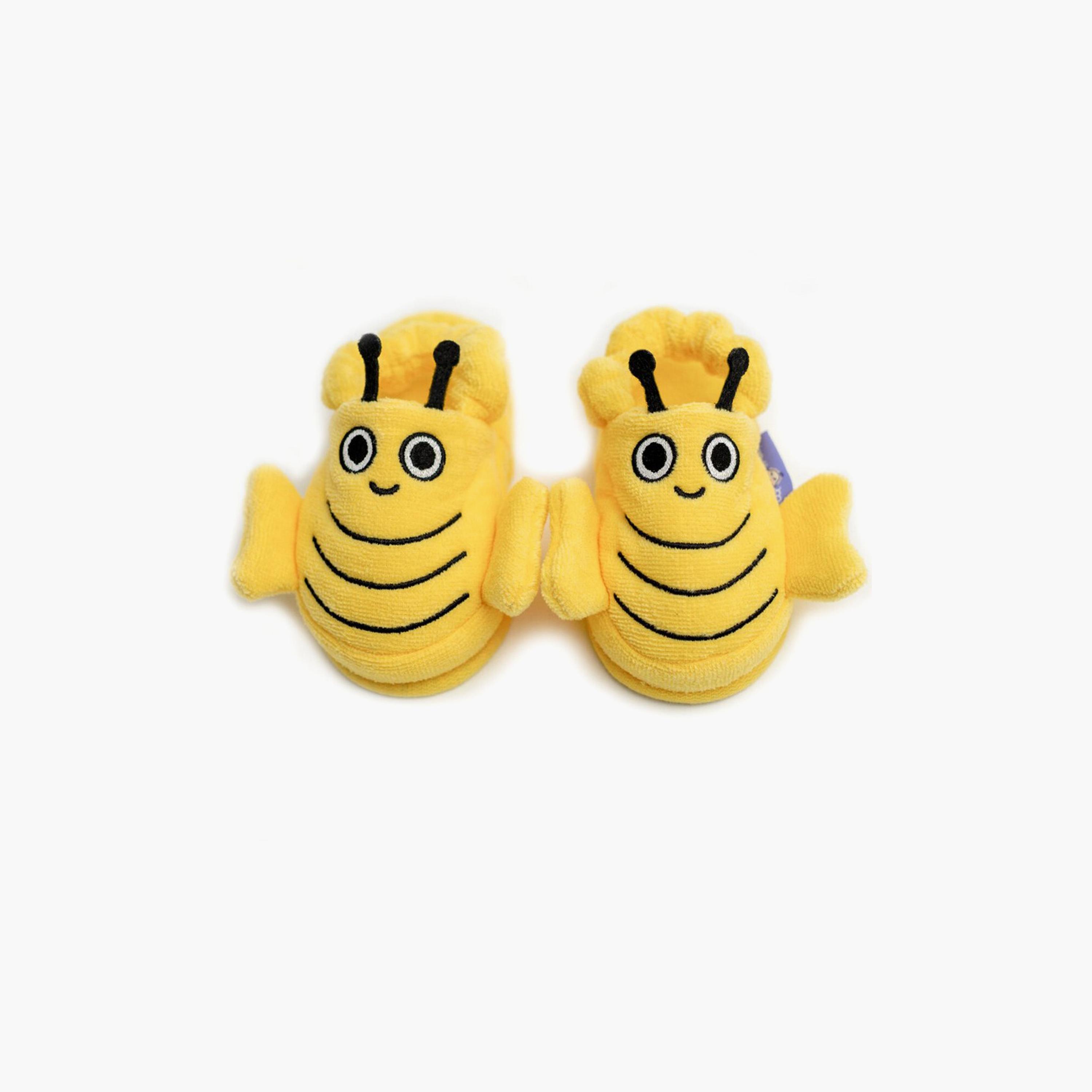 Milk&Moo Buzzy Bee Toddler Slippers, Size 28-29 cm-baby-boys-shoes-flipflopsandslides-image-1