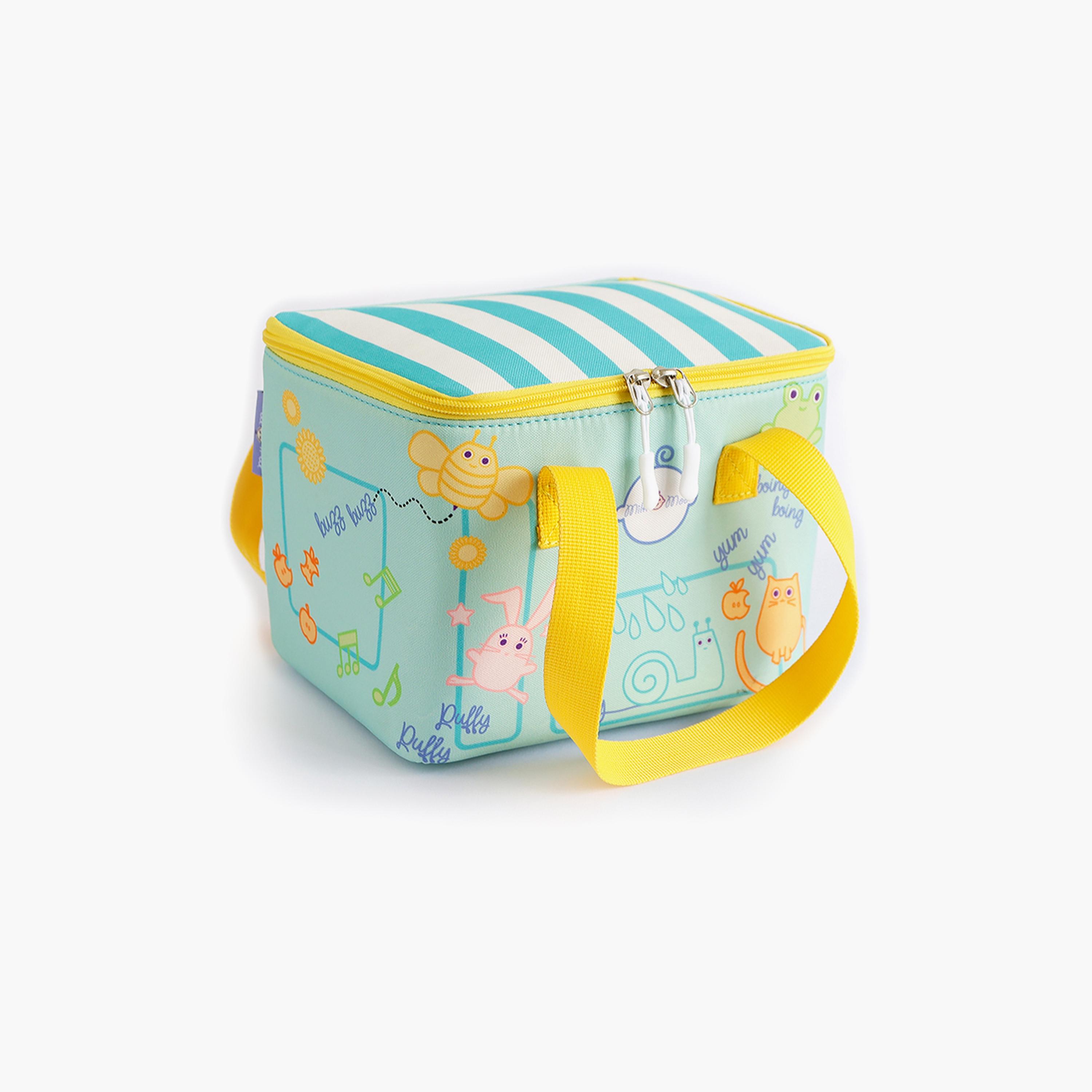 Milk&Moo Insulated Lunch Box, Turquoise-school-lunchessentials-lunchbags-image-1