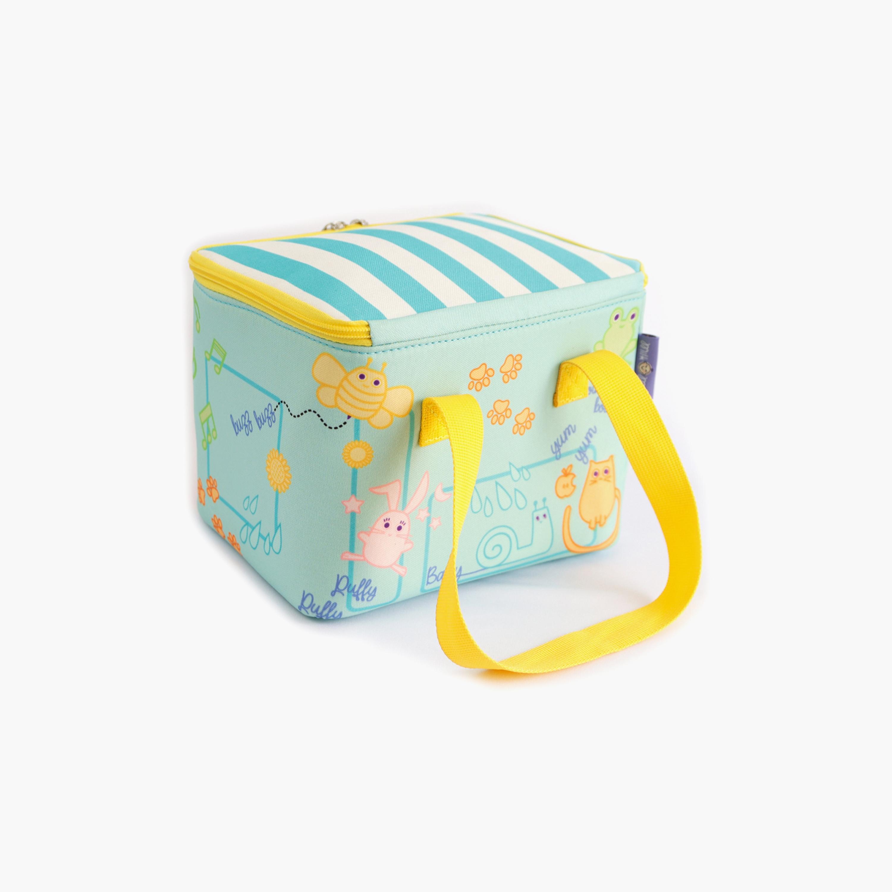 Milk&Moo Insulated Lunch Box, Turquoise-school-lunchessentials-lunchbags-image-2
