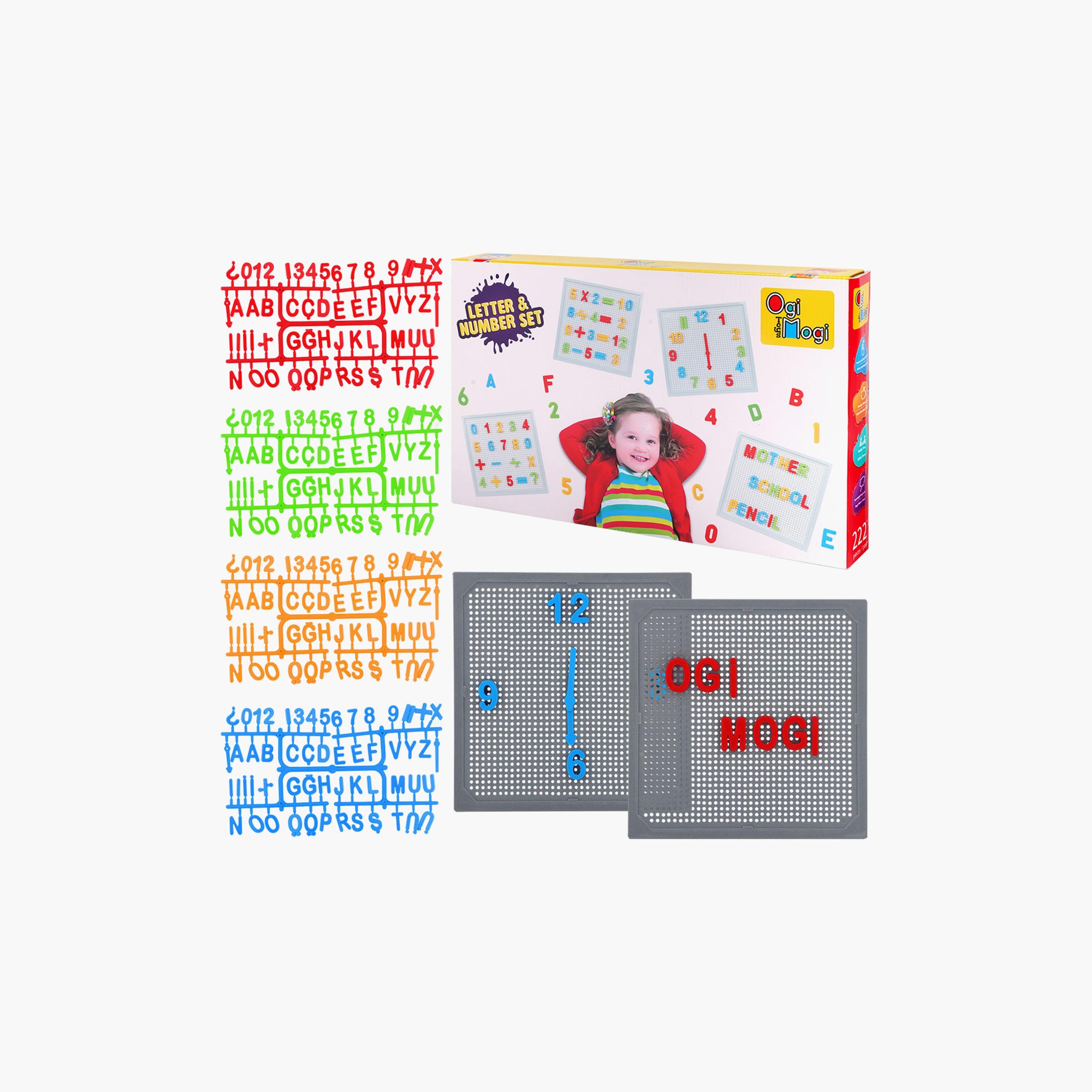 مجموعة من 222 قطعة من الحروف والأرقام من أوجي موجي تويز-toys-babyandtoddlertoys-learningtoys-image-1