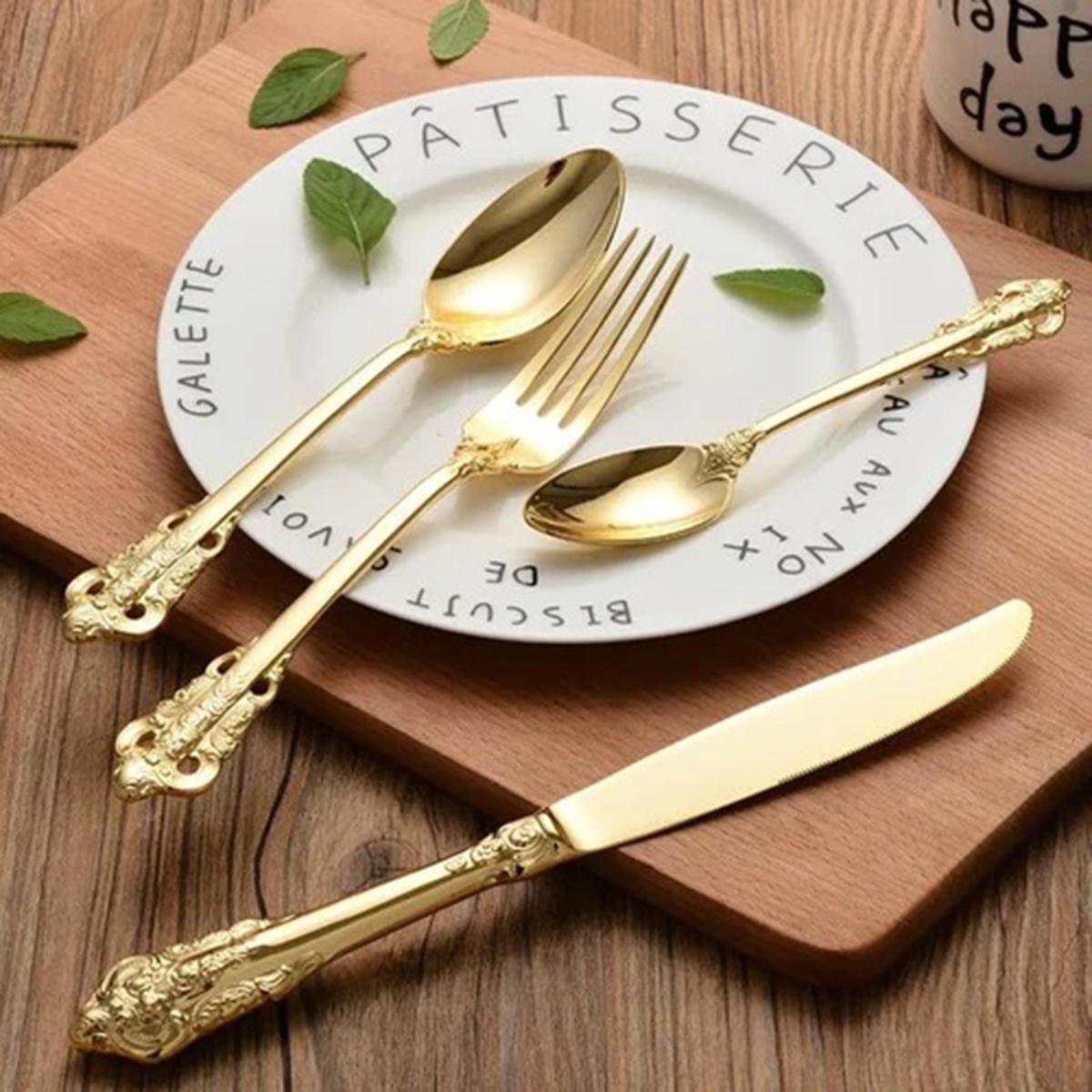 Quesera Royal Glimmer 24-Piece Cutlery Set - Serves 6