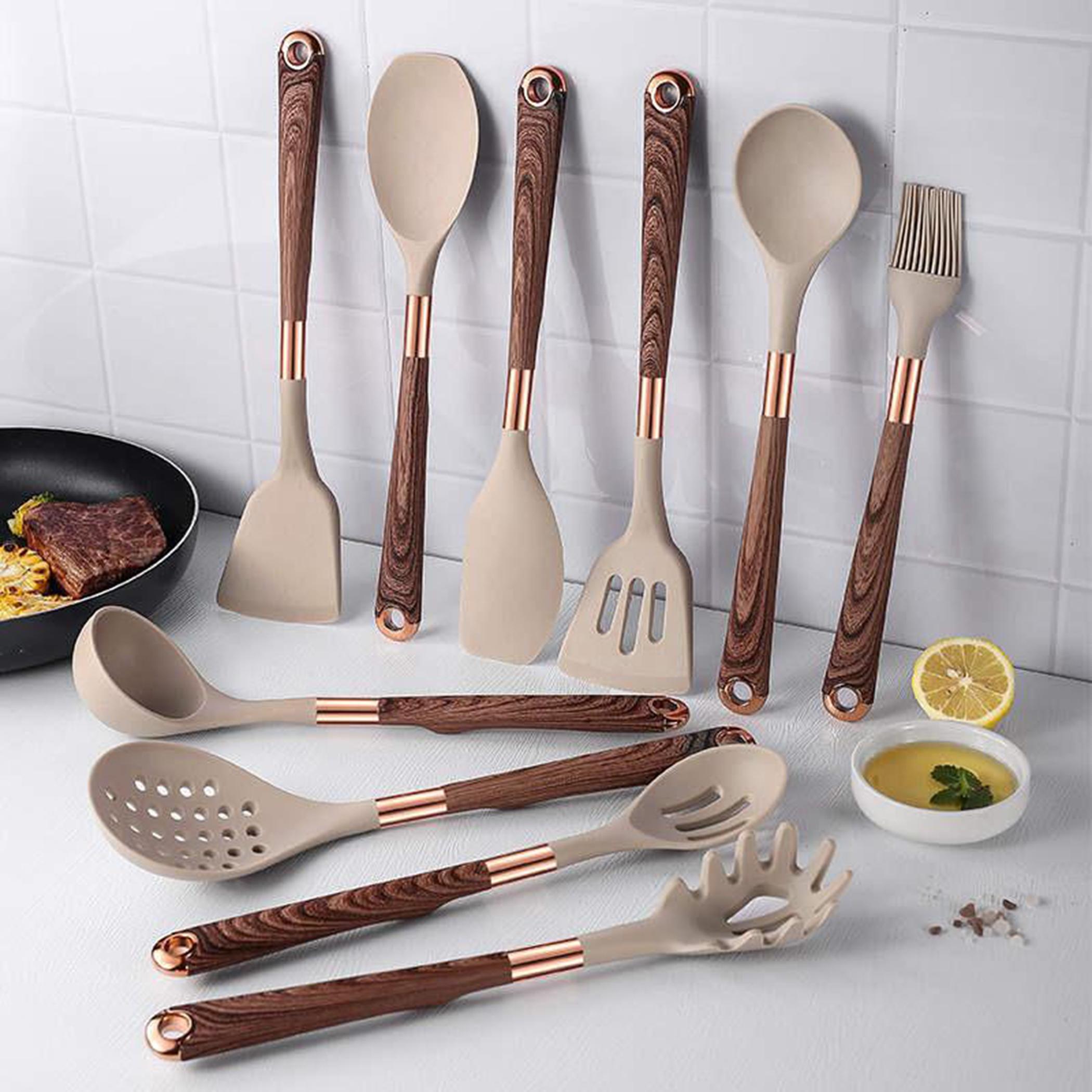 Quesera 11-Piece Silicone Kitchen Cooking Tools Set