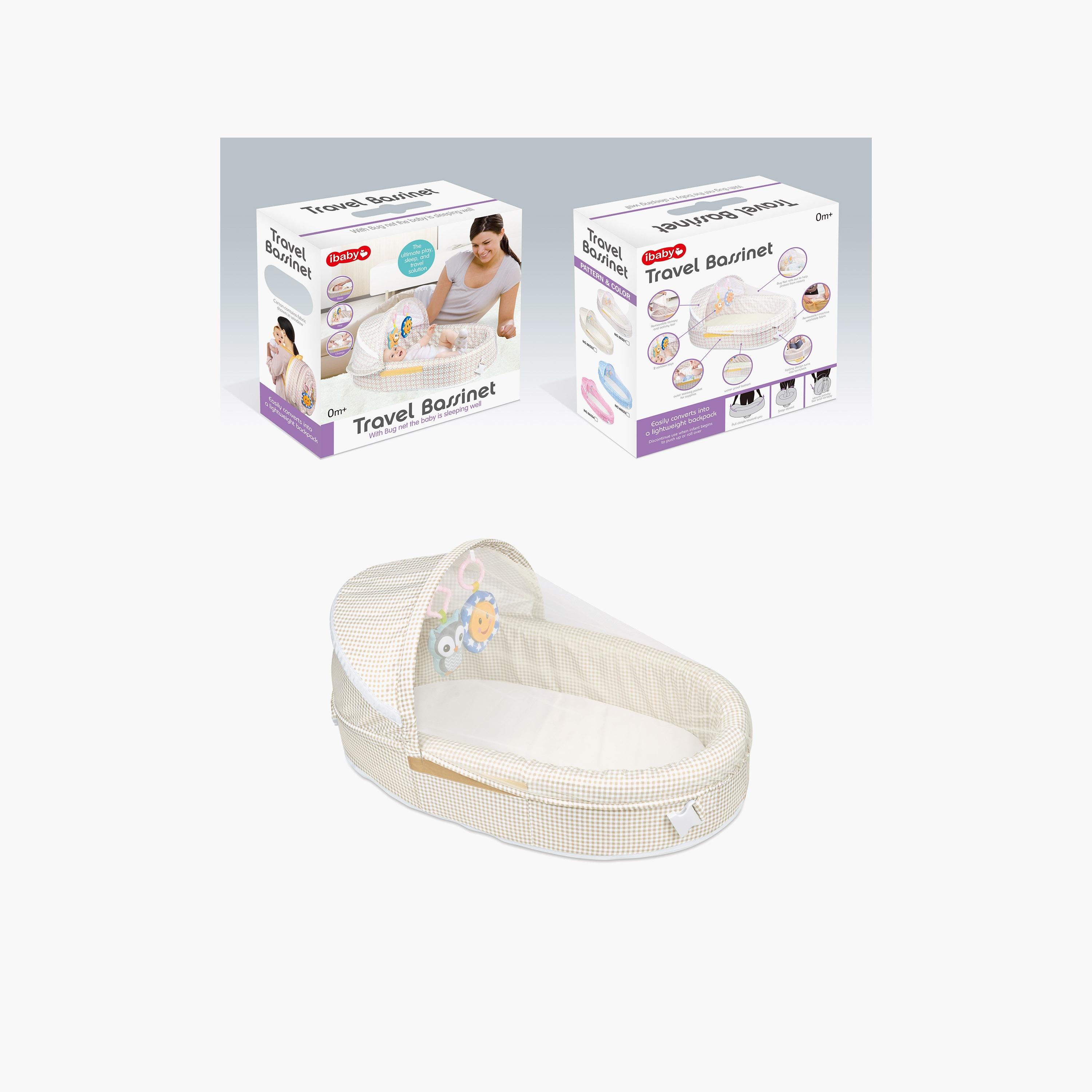 Tii Baby Portable Bassinet with Travel Bag & Mosquito Net-baby-nursery-furniture-cribsandbeds-bassinets-image-2