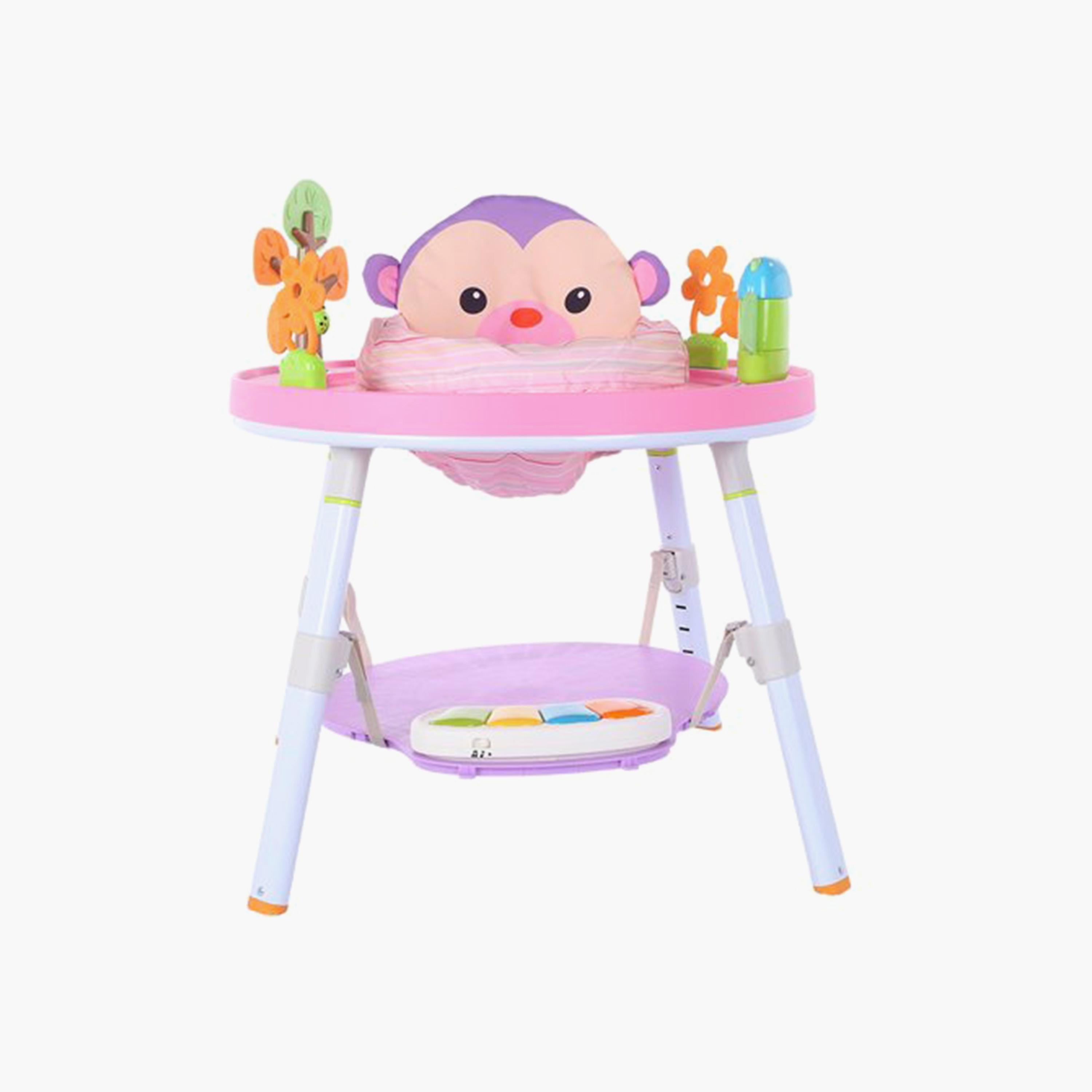 Yaya Duck Babylove 3-Stage Monkey Musical Jumping Chair Activity Center-toys-babyandtoddlertoys-lightsandmusicaltoys-image-1