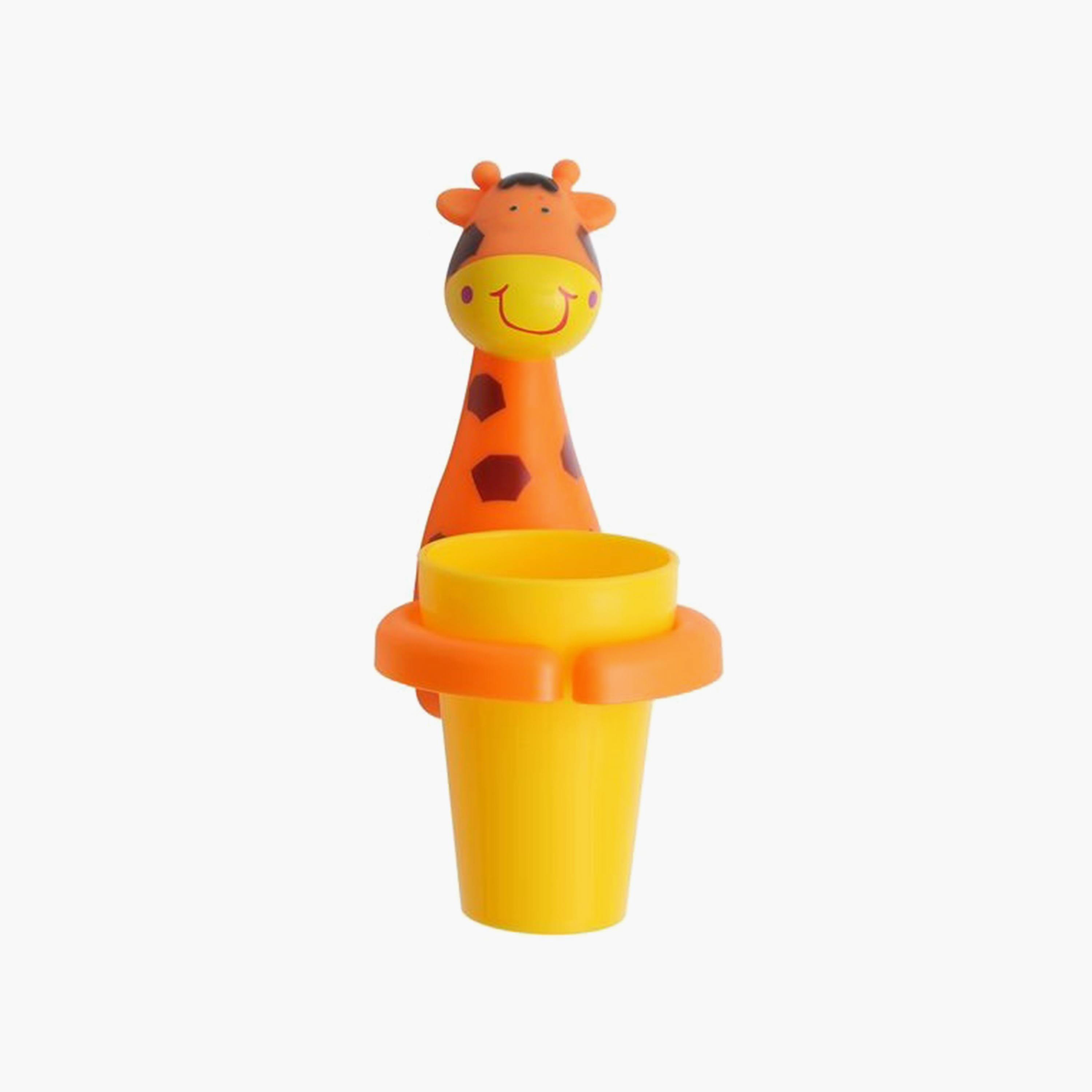  فرشاة أسنان وحامل أكواب من ليتل أنجل على شكل حيوان، زرافة-baby-bathandcare-oralcare-image-1