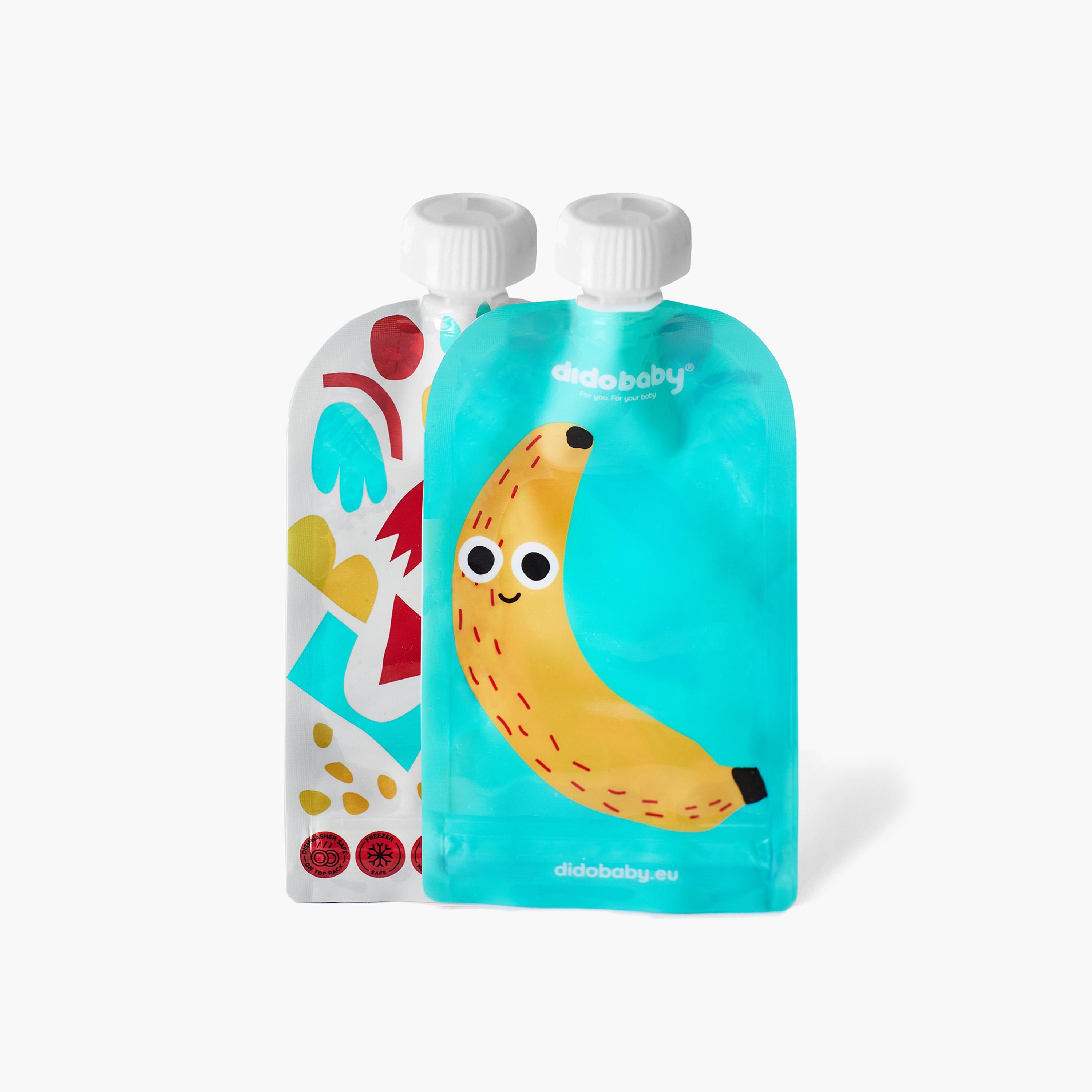 Didobaby 6-Piece Reusable Food Pouches, Fruits-baby-feeding-accessories-image-4
