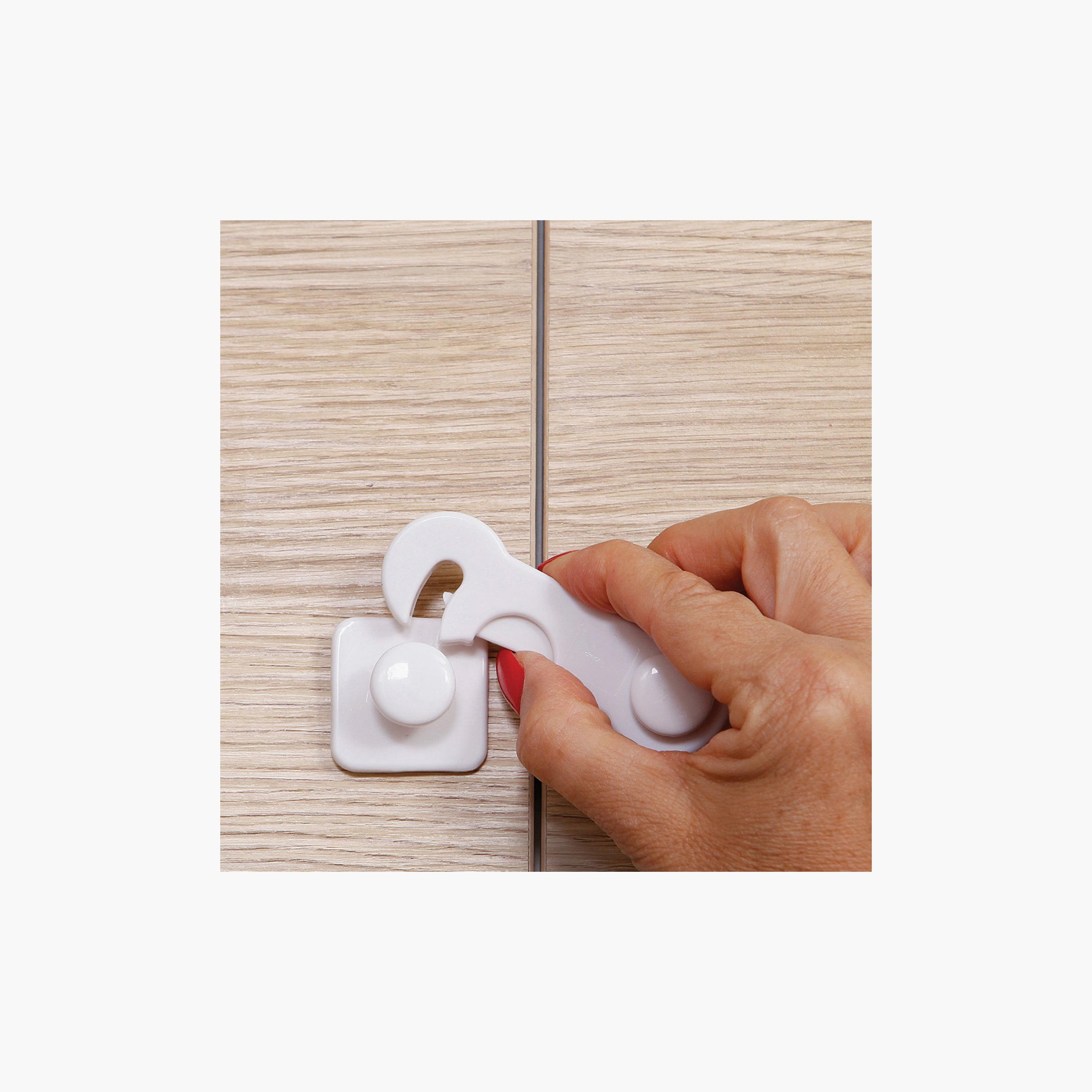 Dreambaby Furniture & Glass Cabinet Catch, White-baby-healthandsafety-babyproofing-image-5