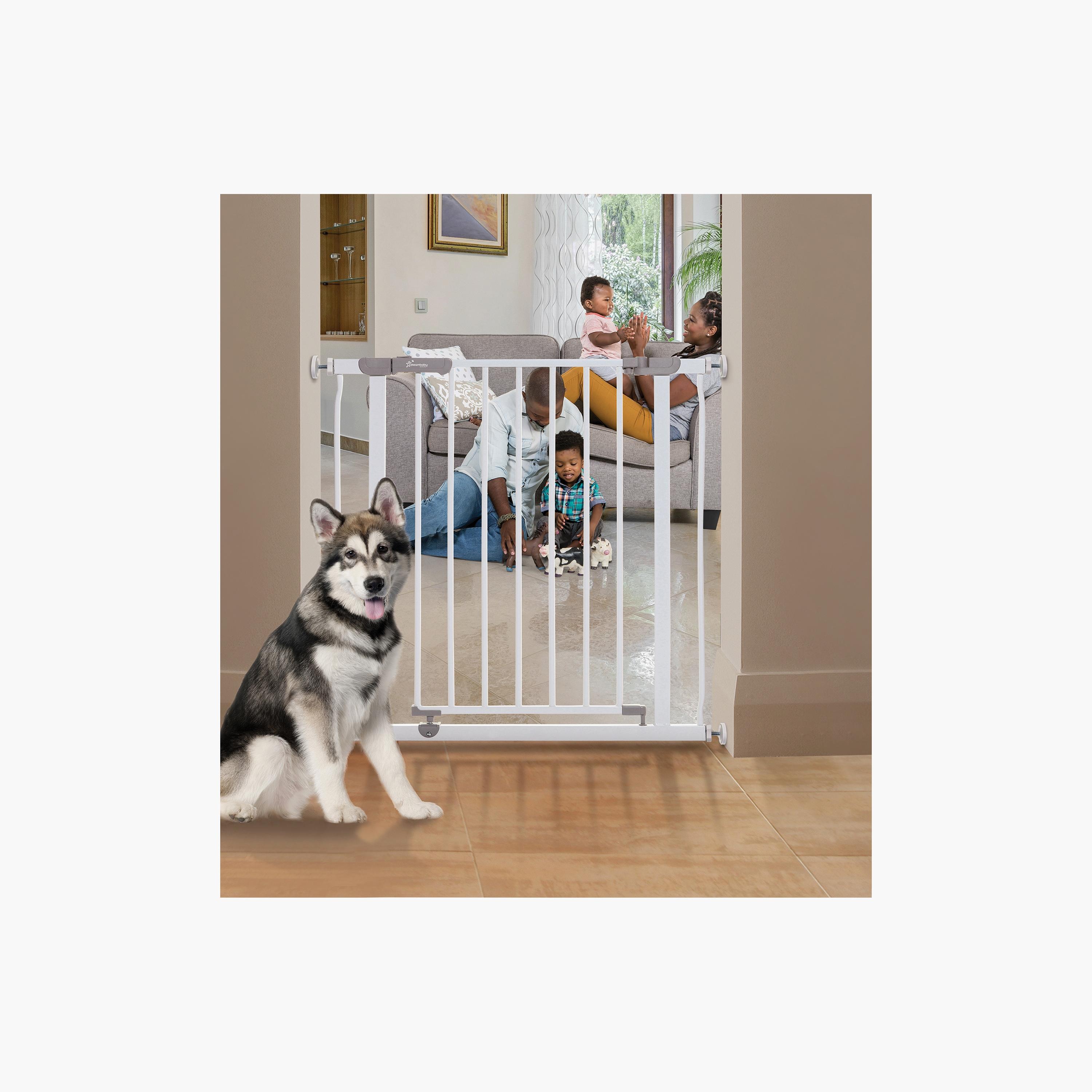 Dreambaby Ava Pressure Mounted Child Security Gate, White-baby-healthandsafety-babyproofing-image-5