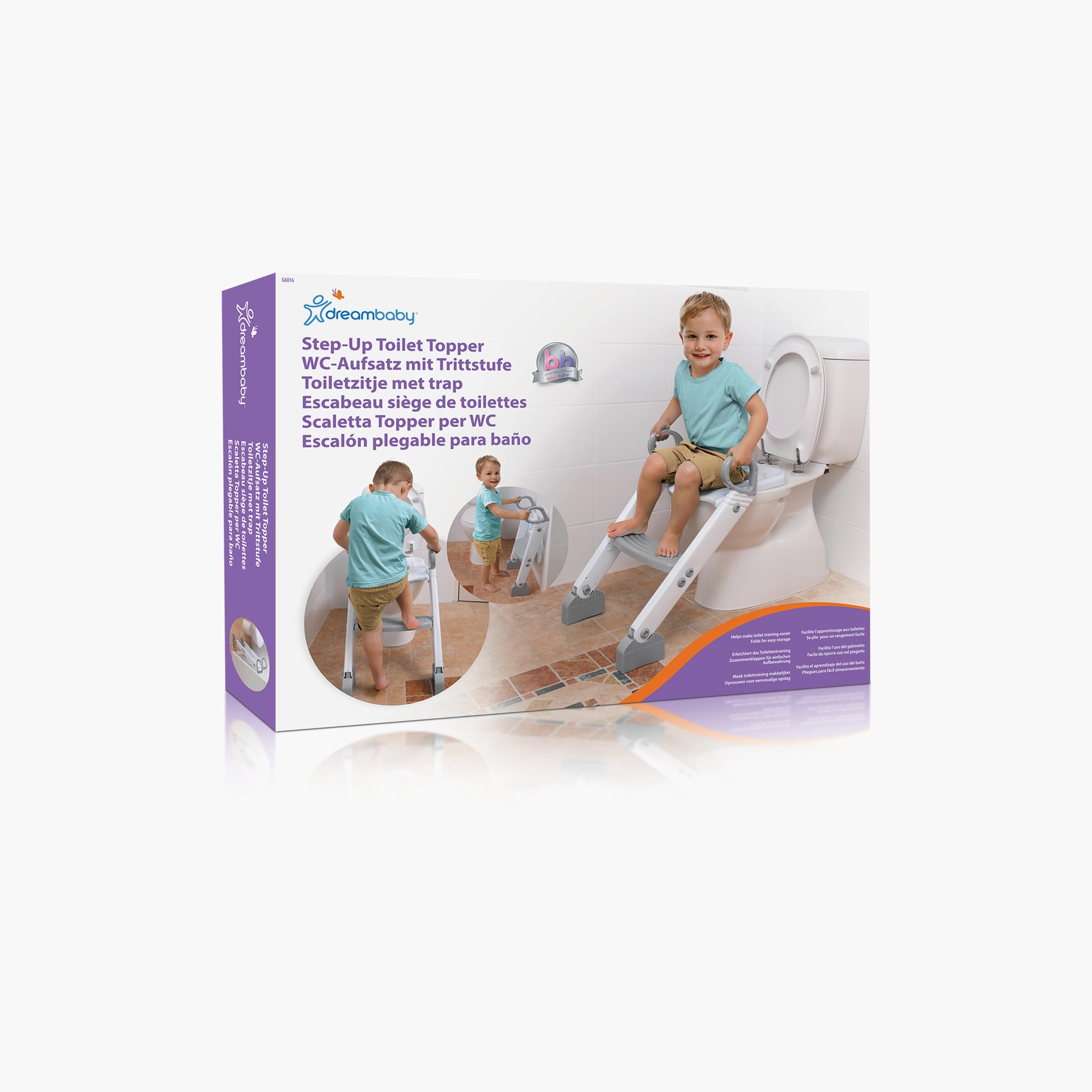 Dreambaby Step-Up Potty Training Toilet Seat Topper, Grey/White-baby-diapering-pottytraining-image-2