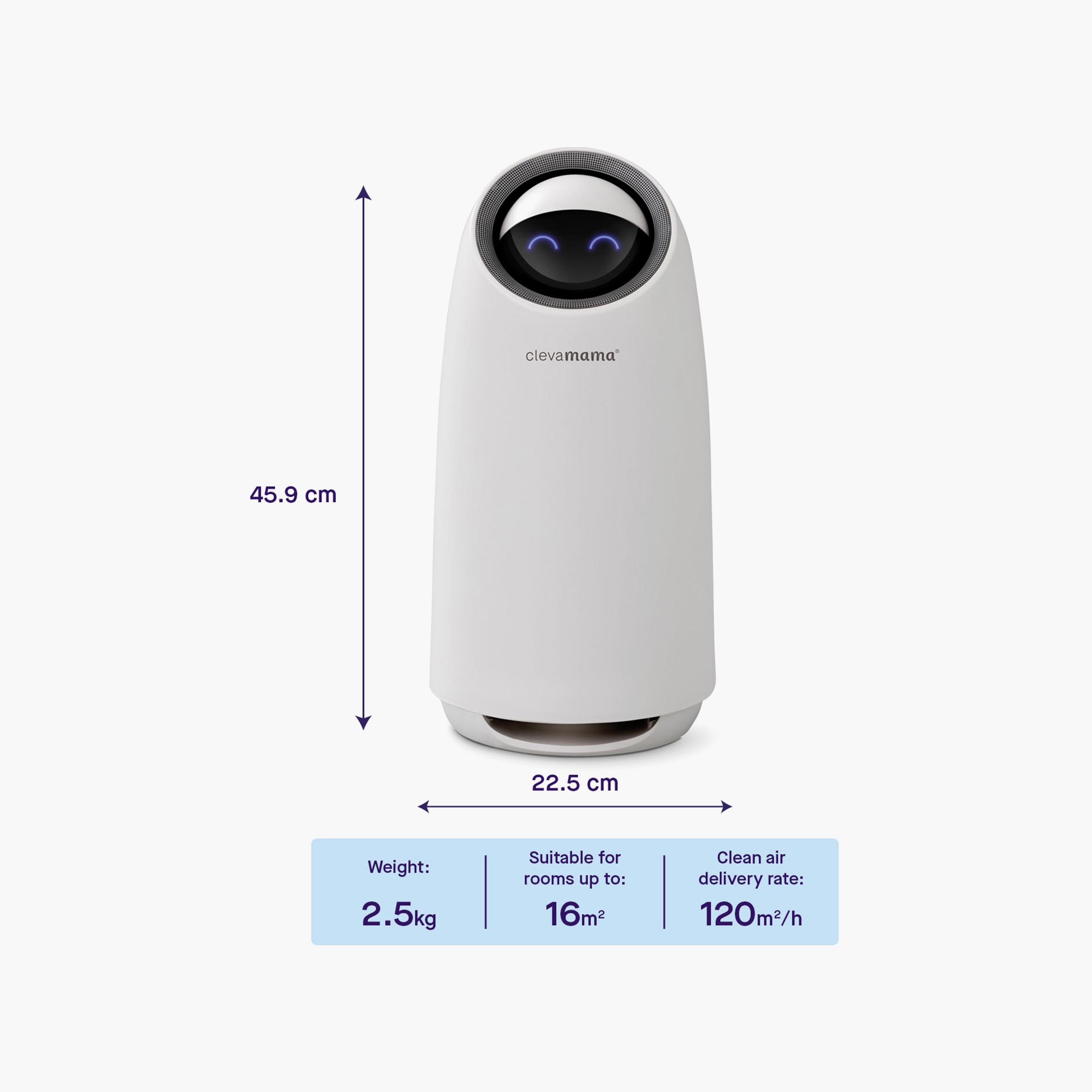 ClevaMama ClevaPure HEPA Air Purifier, White-baby-healthandsafety-thermometersandaspirators-image-4