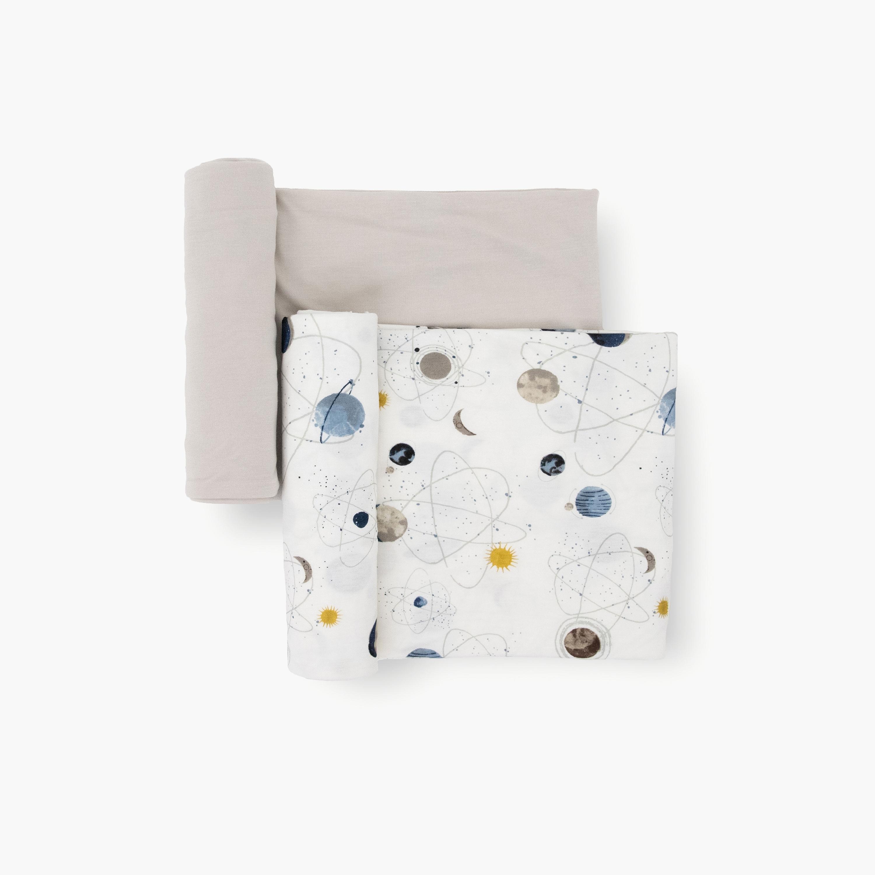 Little Unicorn 2-Piece Stretch Knit Swaddle-baby-nursery-blanketsandswaddles-swaddlesandsleepingbags-image-1