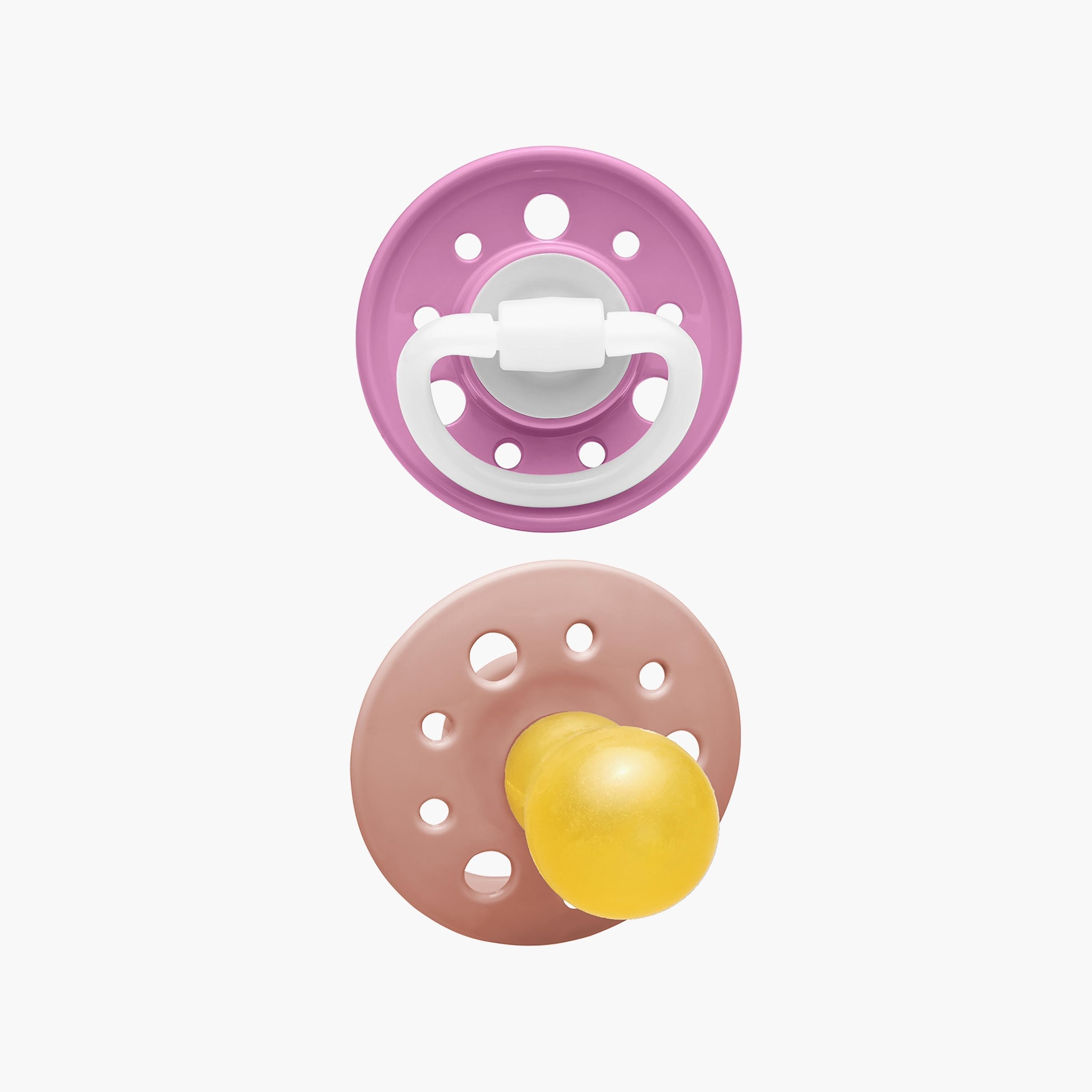 Nip 2-Piece Cherry Latex Pacifiers, Peach & Pink-baby-feeding-pacifiers-image-3