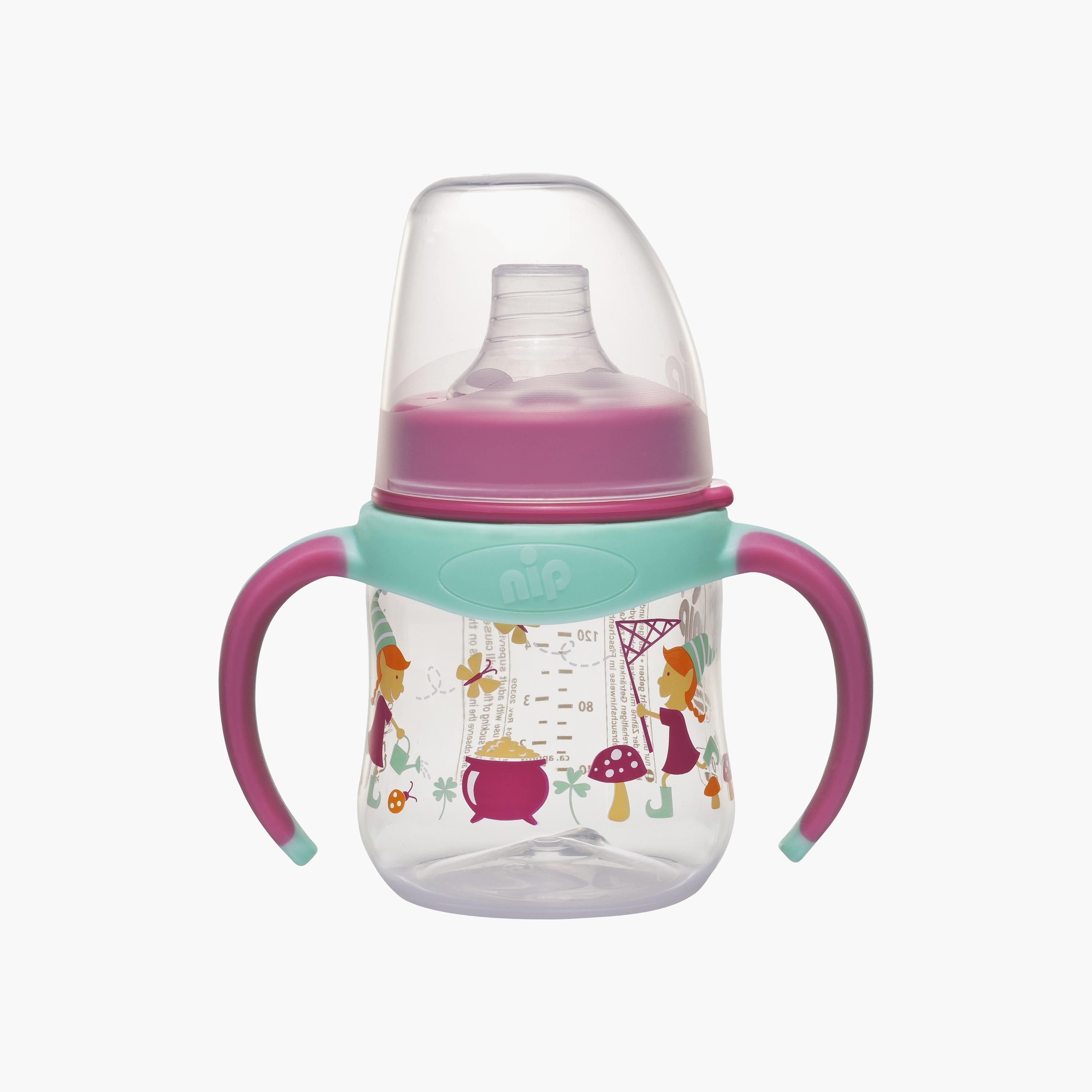 Nip Wide-Neck Training Bottle, Elves - 150 ML-baby-feeding-feedingbottles-bottlesandteats-image-1