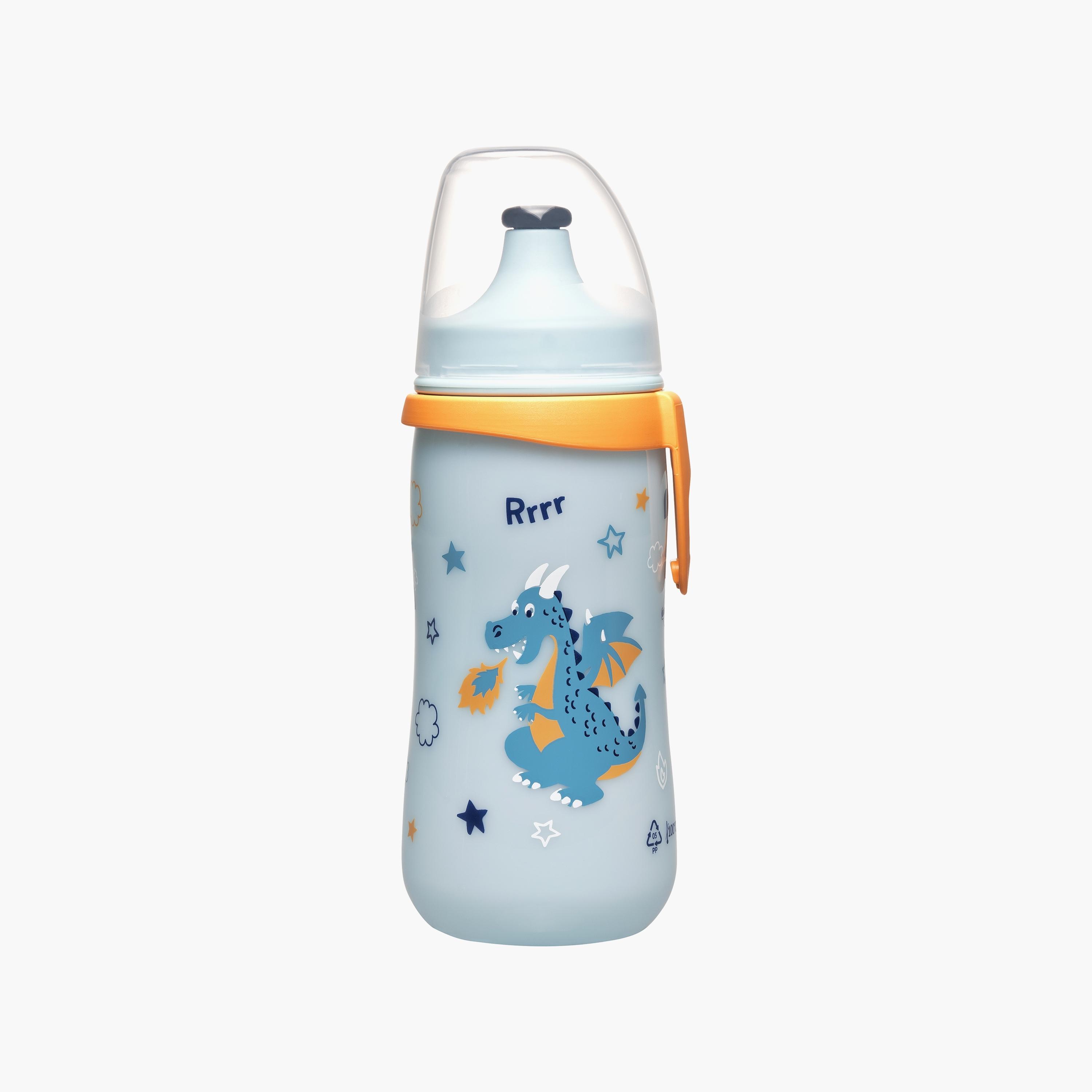 Nip Kids Cup with Push & Pull Lid, Dragon - 330 ML-baby-feeding-feedingbottles-bottlesandteats-image-1