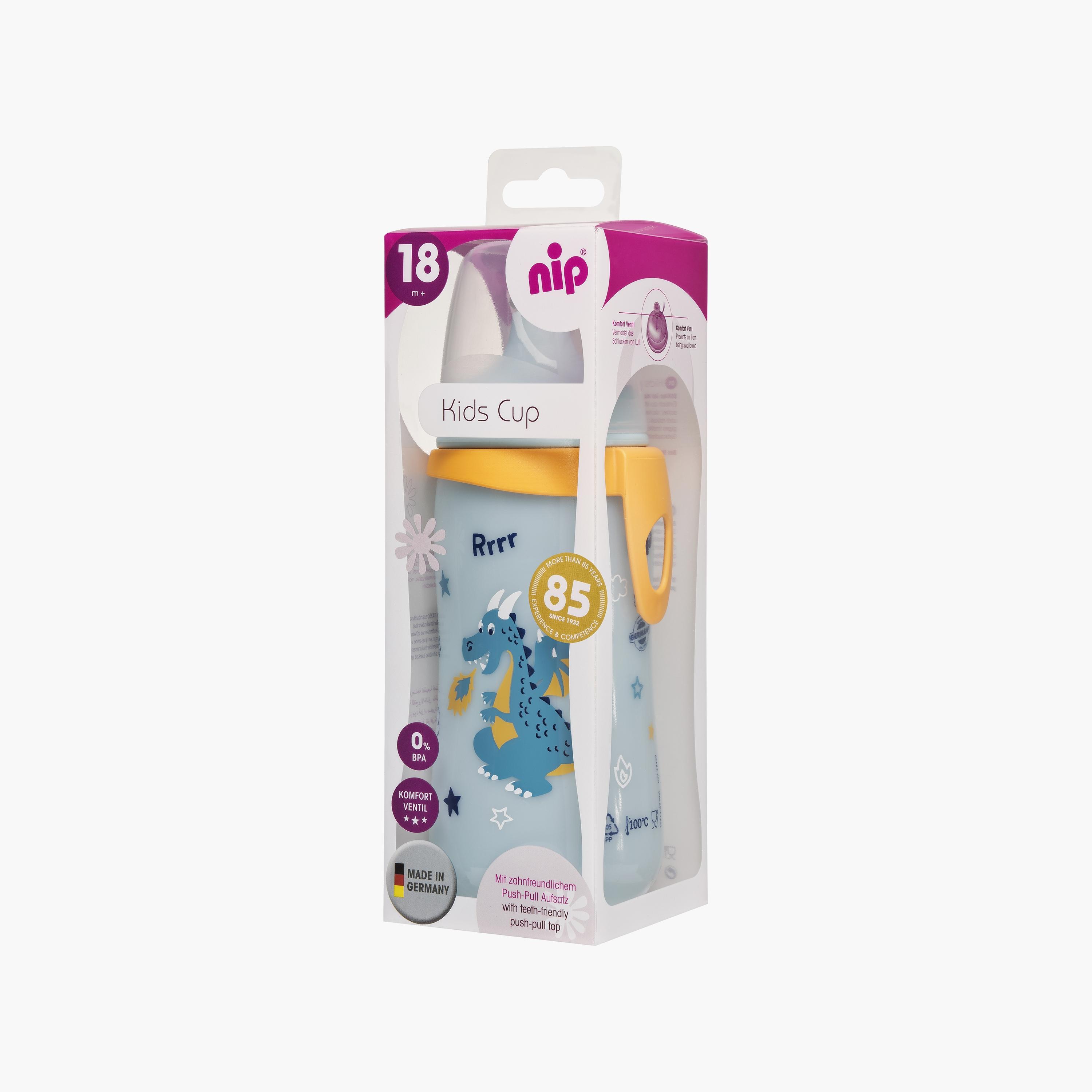 Nip Kids Cup with Push & Pull Lid, Dragon - 330 ML-baby-feeding-feedingbottles-bottlesandteats-image-3