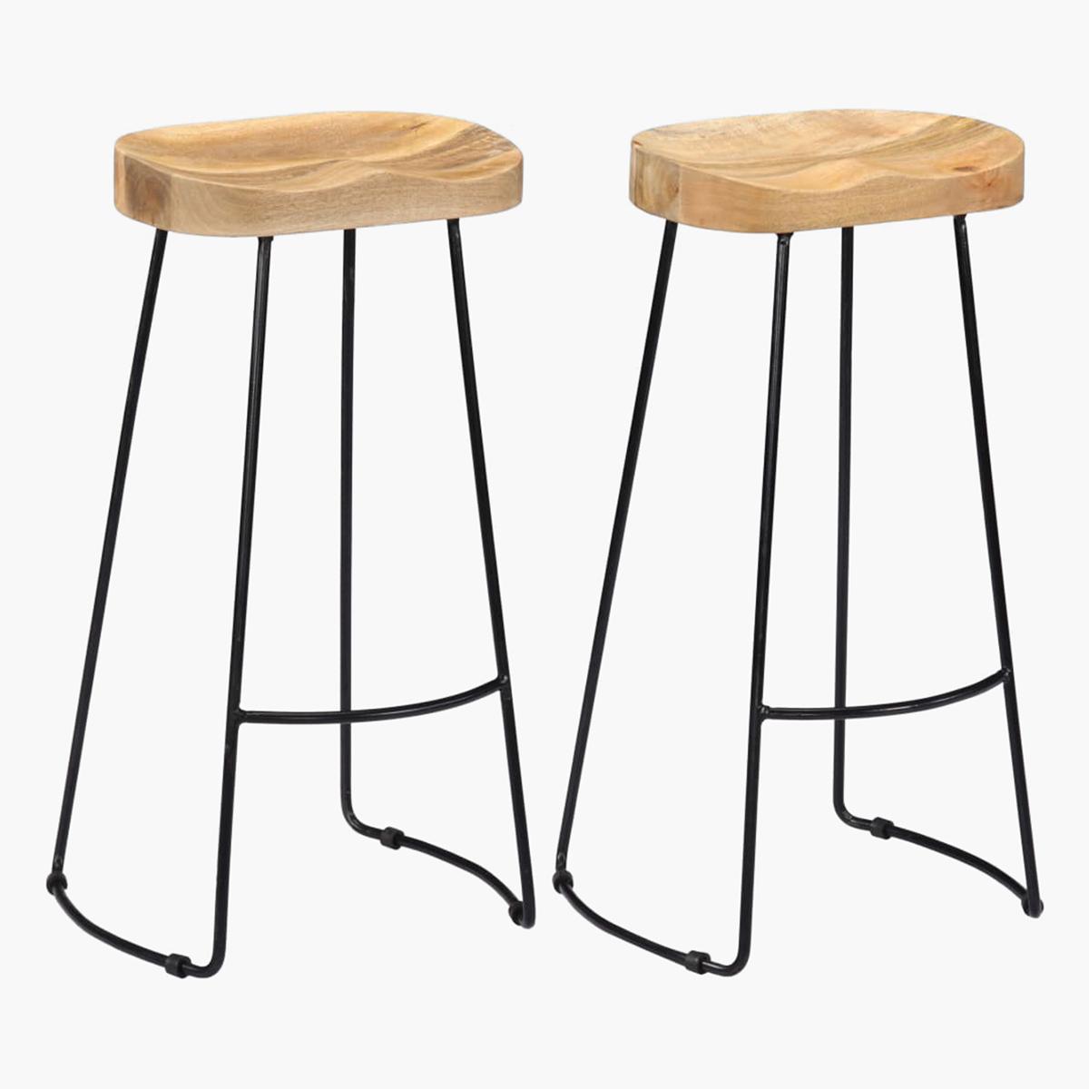 VidaXL 2-Piece Bar Stool Set