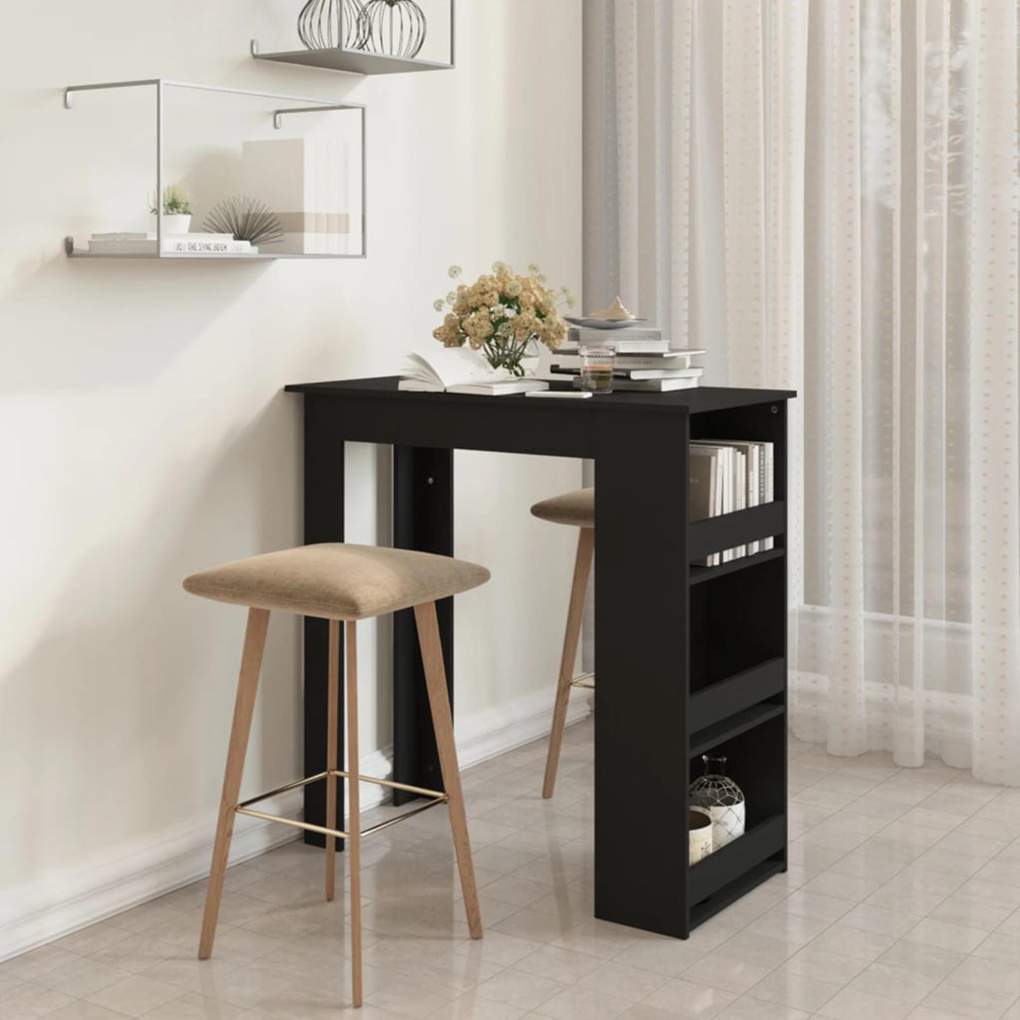 VidaXL Bar Table with Storage
