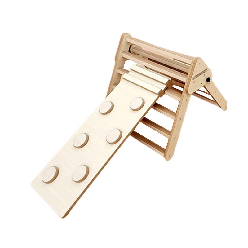 Moon Kids Pikler Triangle with 1 Ramp