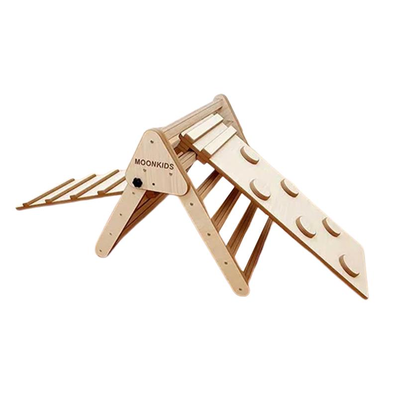 Moon Kids Pikler Triangle with 2 Ramps