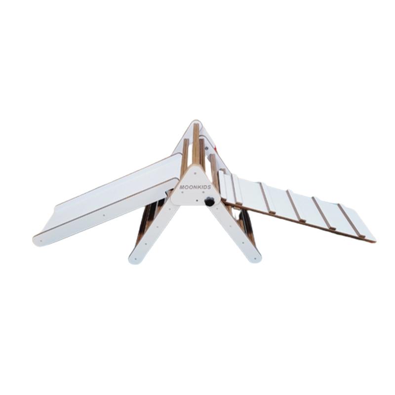 Moon Kids Pikler Triangle with Ramp and Slide
